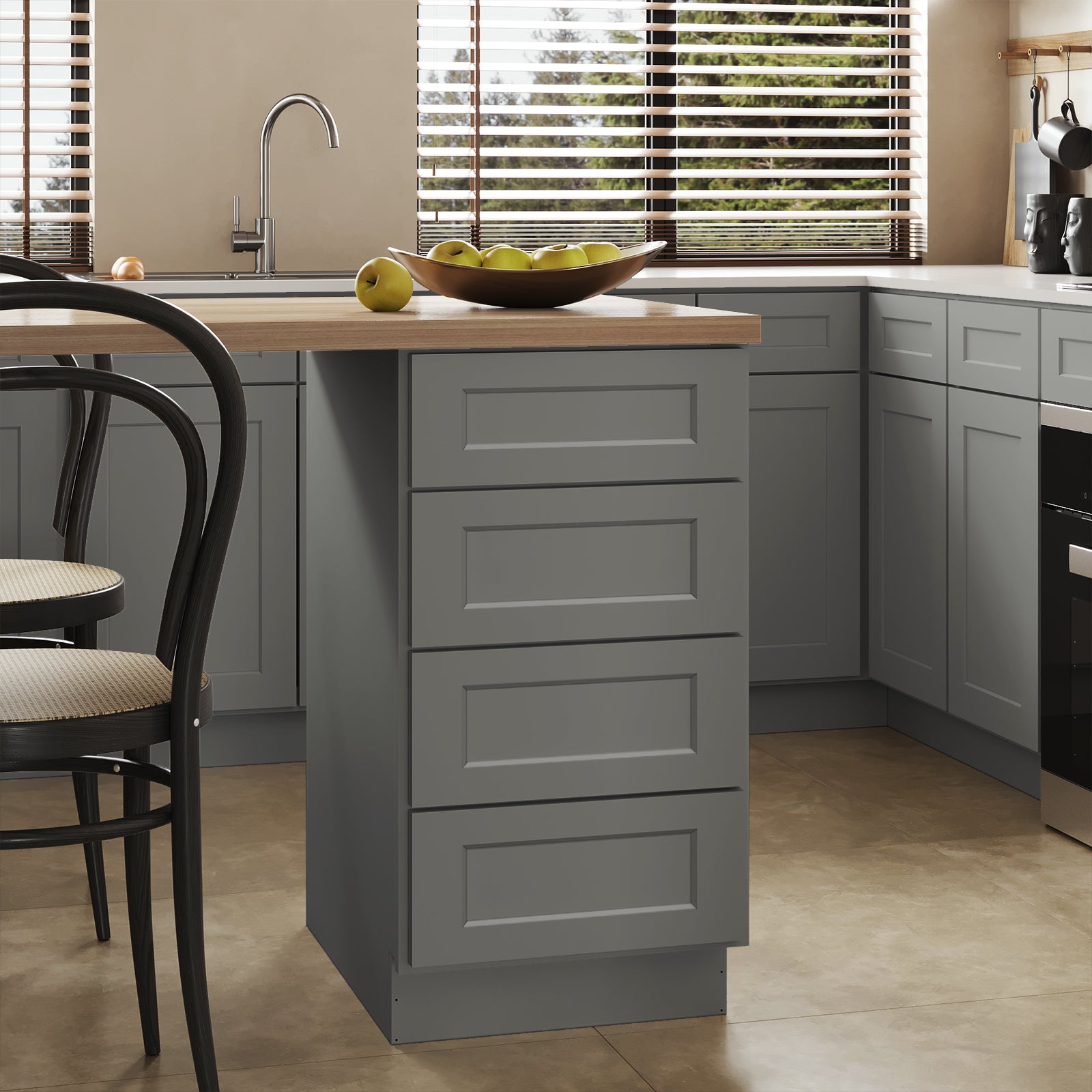 4DB Series Drawer Base Cabinet, Kitchen Cabinet