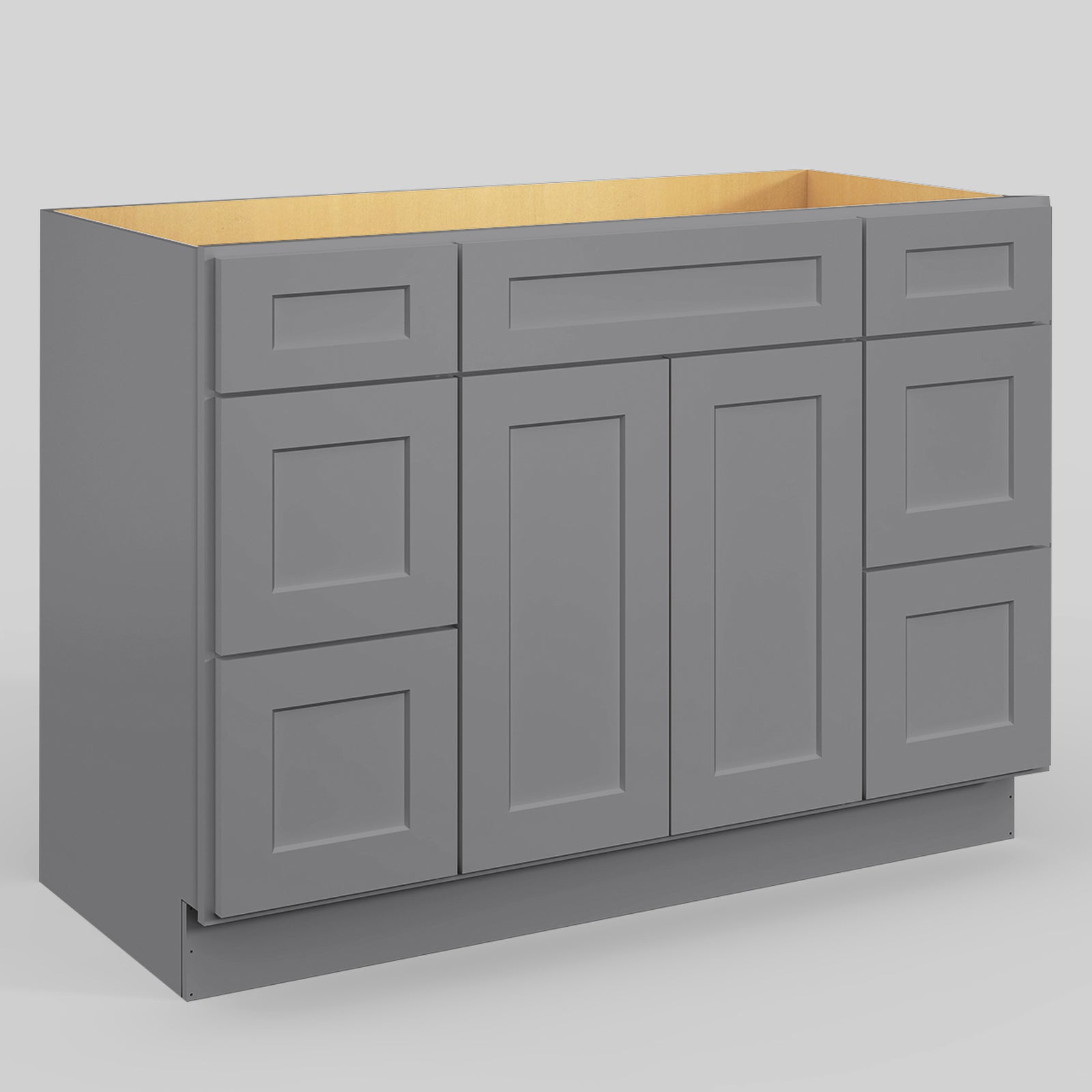 V Series Six Drawer Bathroom Vanity Base Cabinet, Kitchen Cabinet