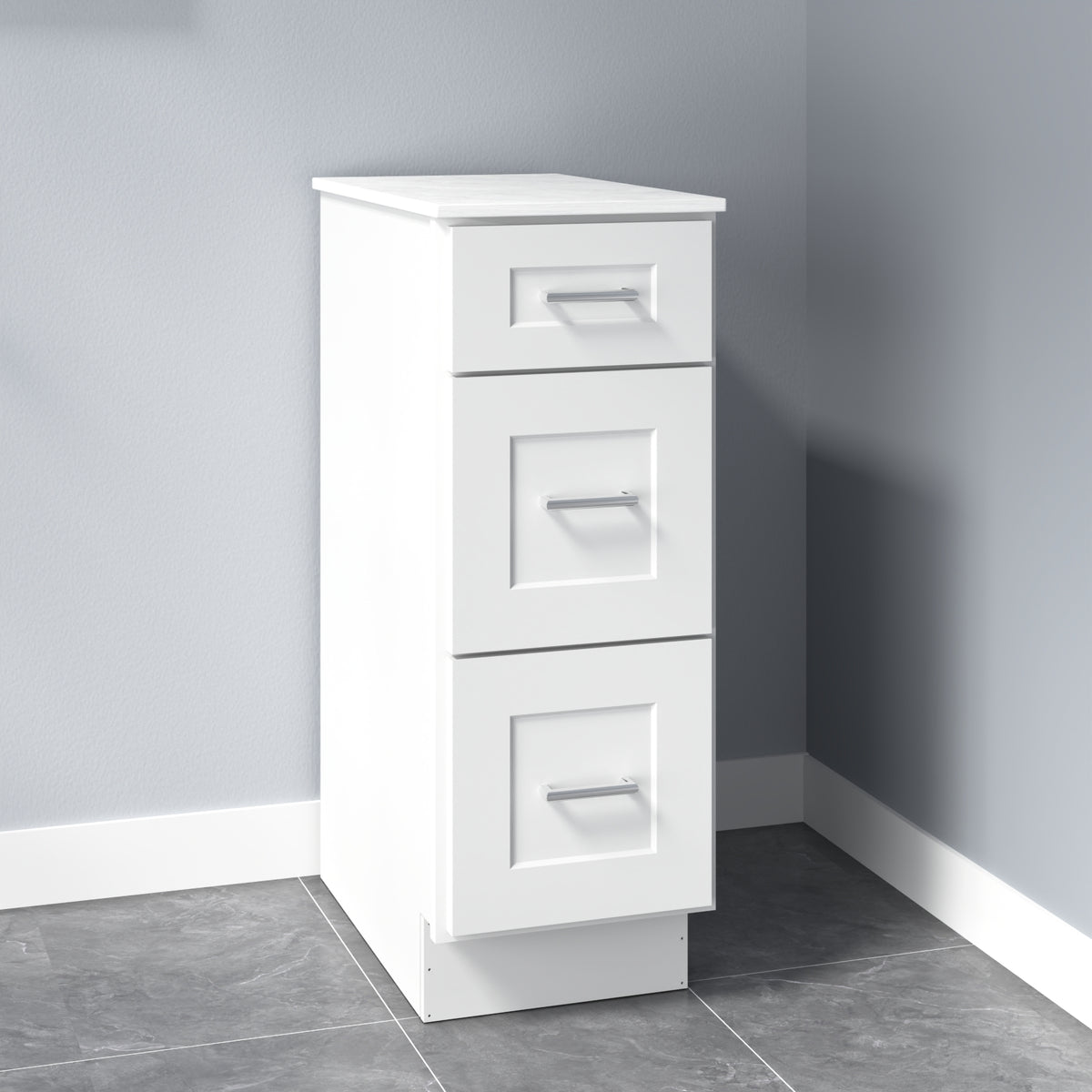 Rockport in Bath Vanity Cabinet without Top in Shaker White
