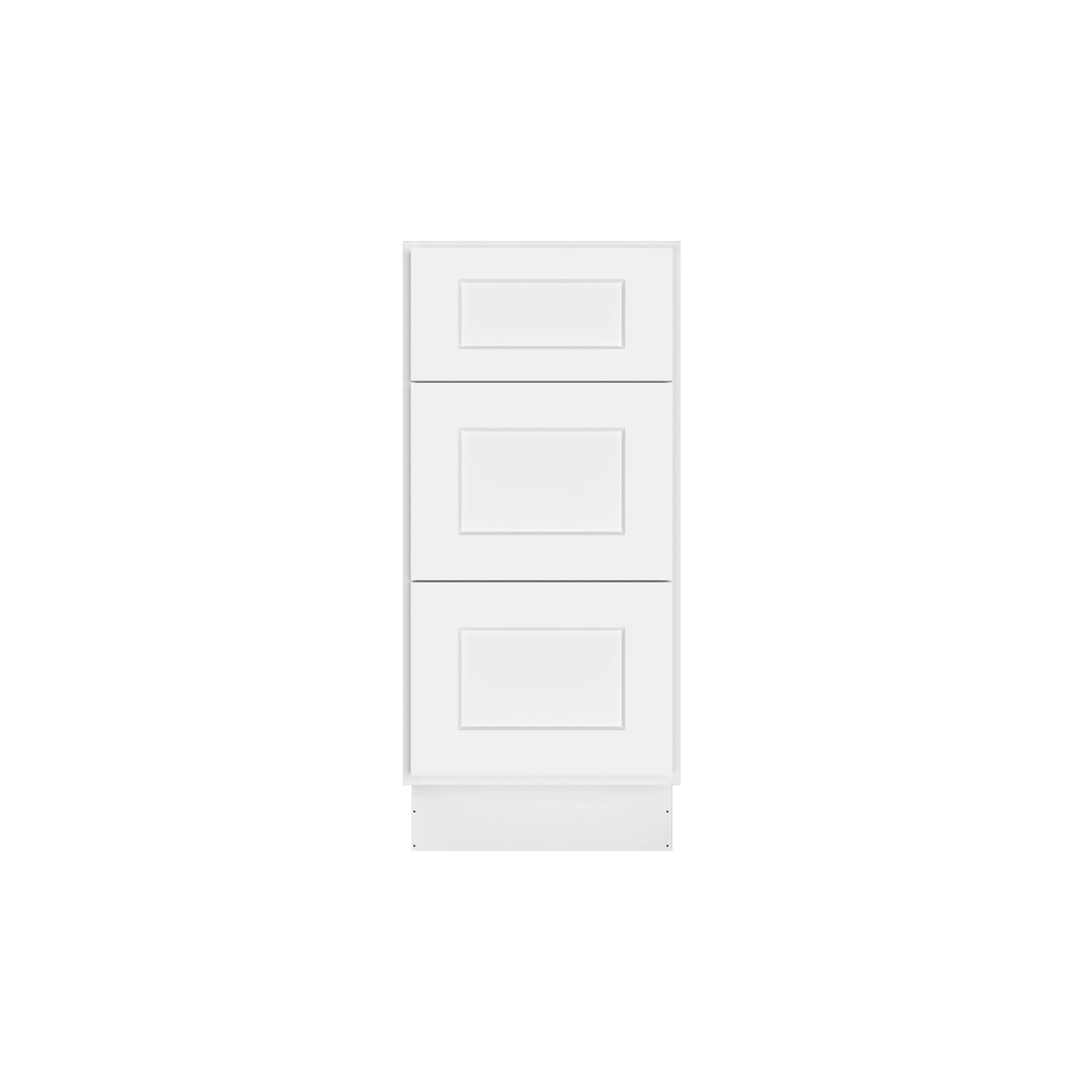 Easy-DIY 15 in. W x 21 in. D x 34.5 in. H in Ready to Assemble Bath Vanity Cabinet without Top in Shaker White