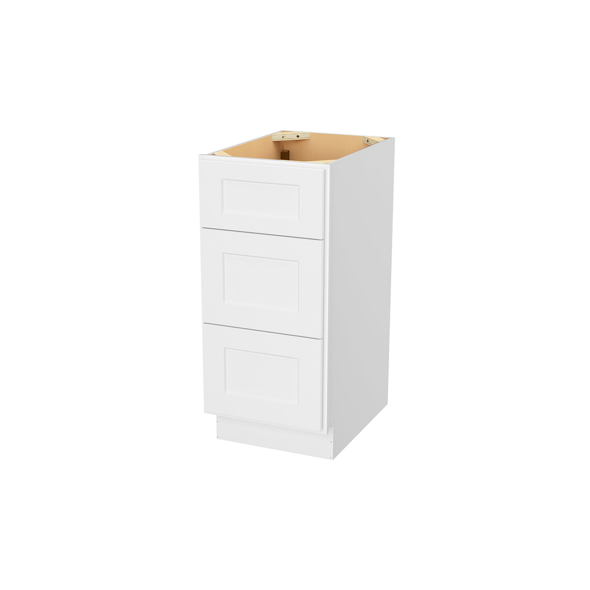 Easy-DIY 15 in. W x 21 in. D x 34.5 in. H in Ready to Assemble Bath Vanity Cabinet without Top in Shaker White