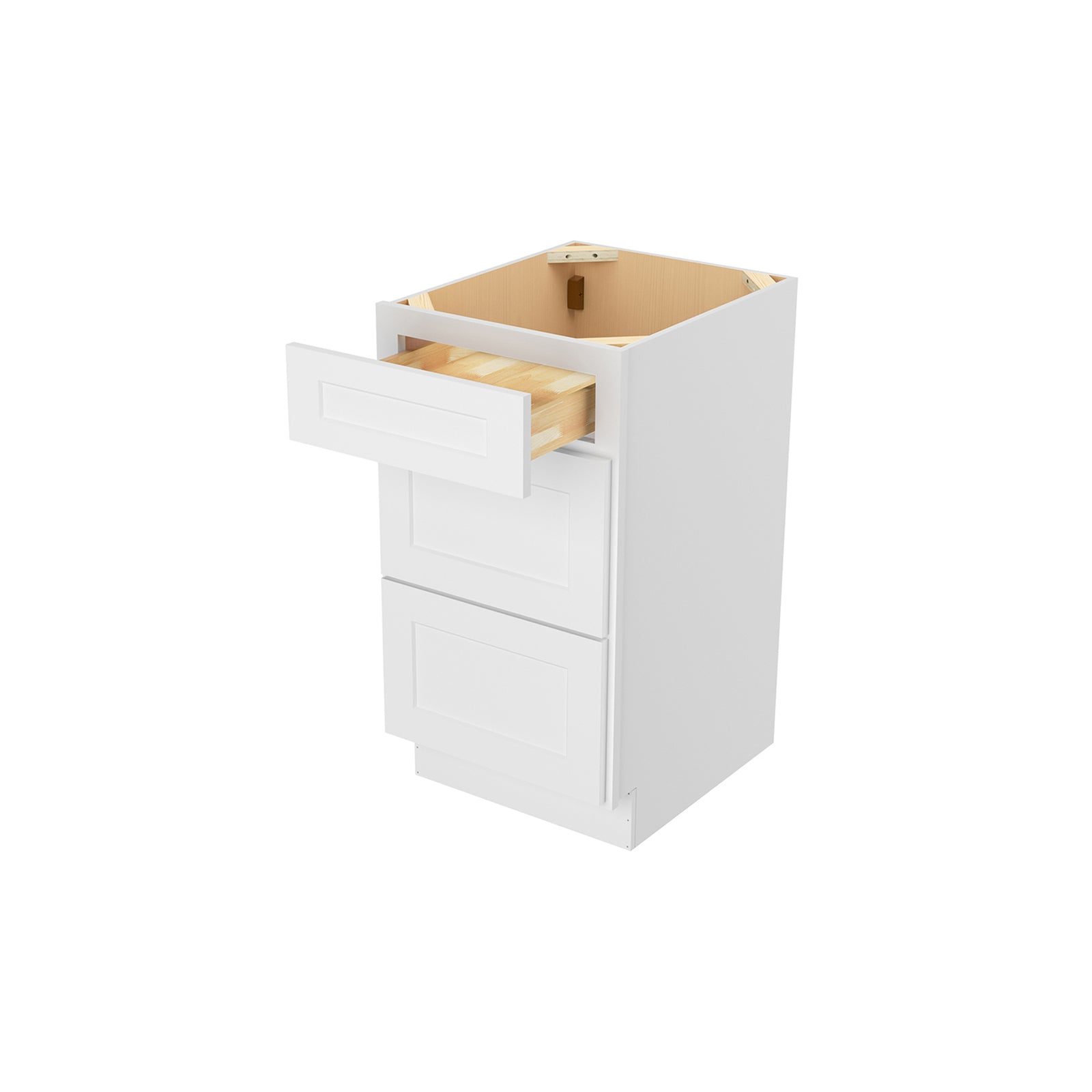 Easy-DIY 18 in. W x 21 in. D x 34.5 in. H in Ready to Assemble Bath Vanity Cabinet without Top in Shaker White
