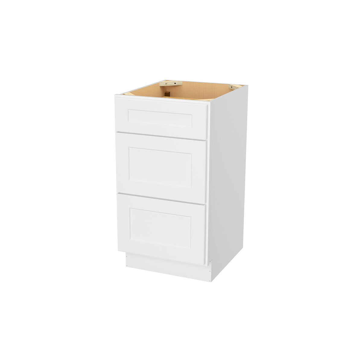 Easy-DIY 18 in. W x 21 in. D x 34.5 in. H in Ready to Assemble Bath Vanity Cabinet without Top in Shaker White