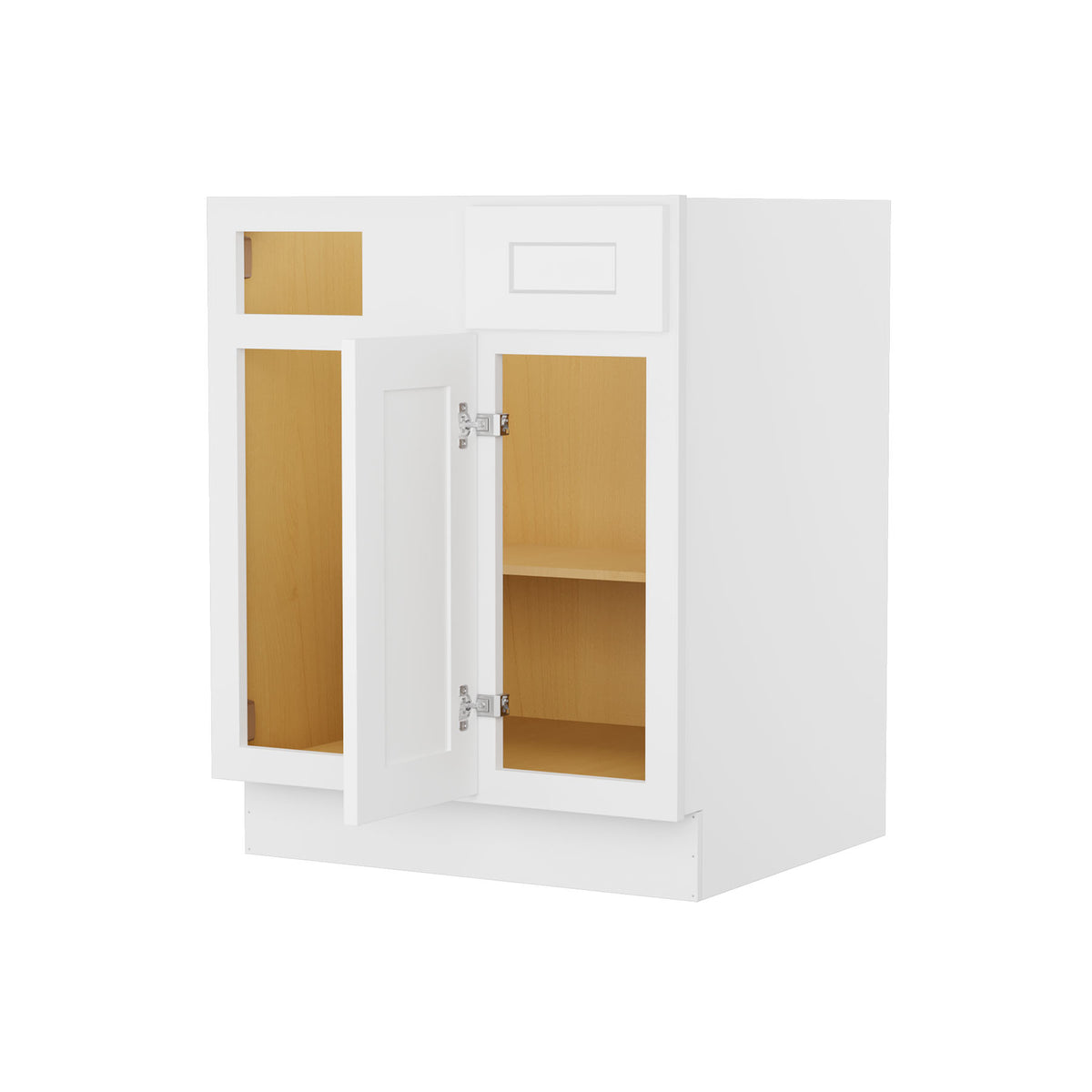 Easy-DIY 36-in W x 24-in D x 34.5-in H in Shaker White Ready to Assemble Blind Bases Kitchen Cabinet