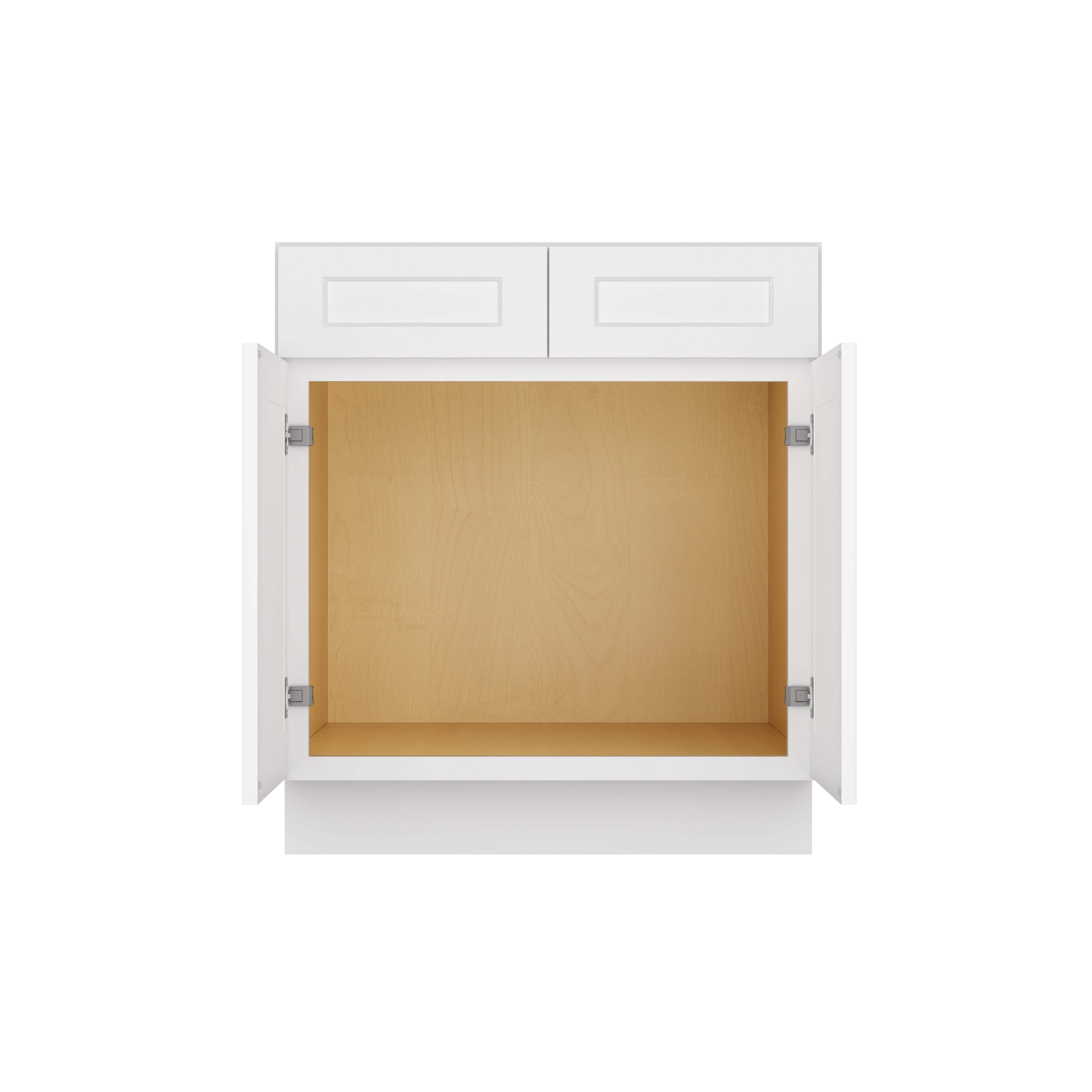 Easy-DIY 30-in W x 24-in D x 34.5-in H in Shaker White Ready to Assemble Sink Bases Kitchen Cabinet