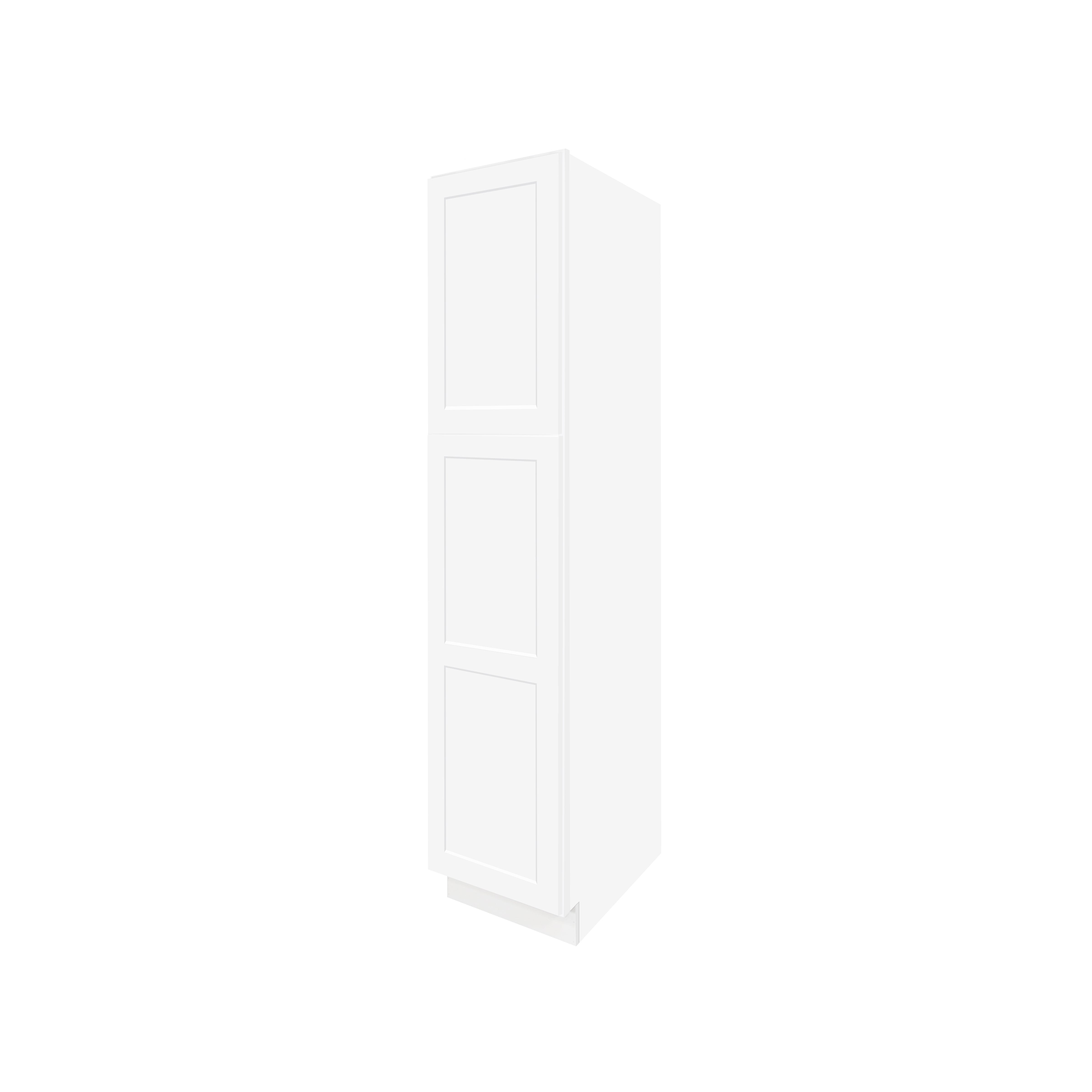 Easy-DIY 18-in W x 24-in D x 84-in H in Shaker White Ready to Assemble Utility Cabinets With Two Doors