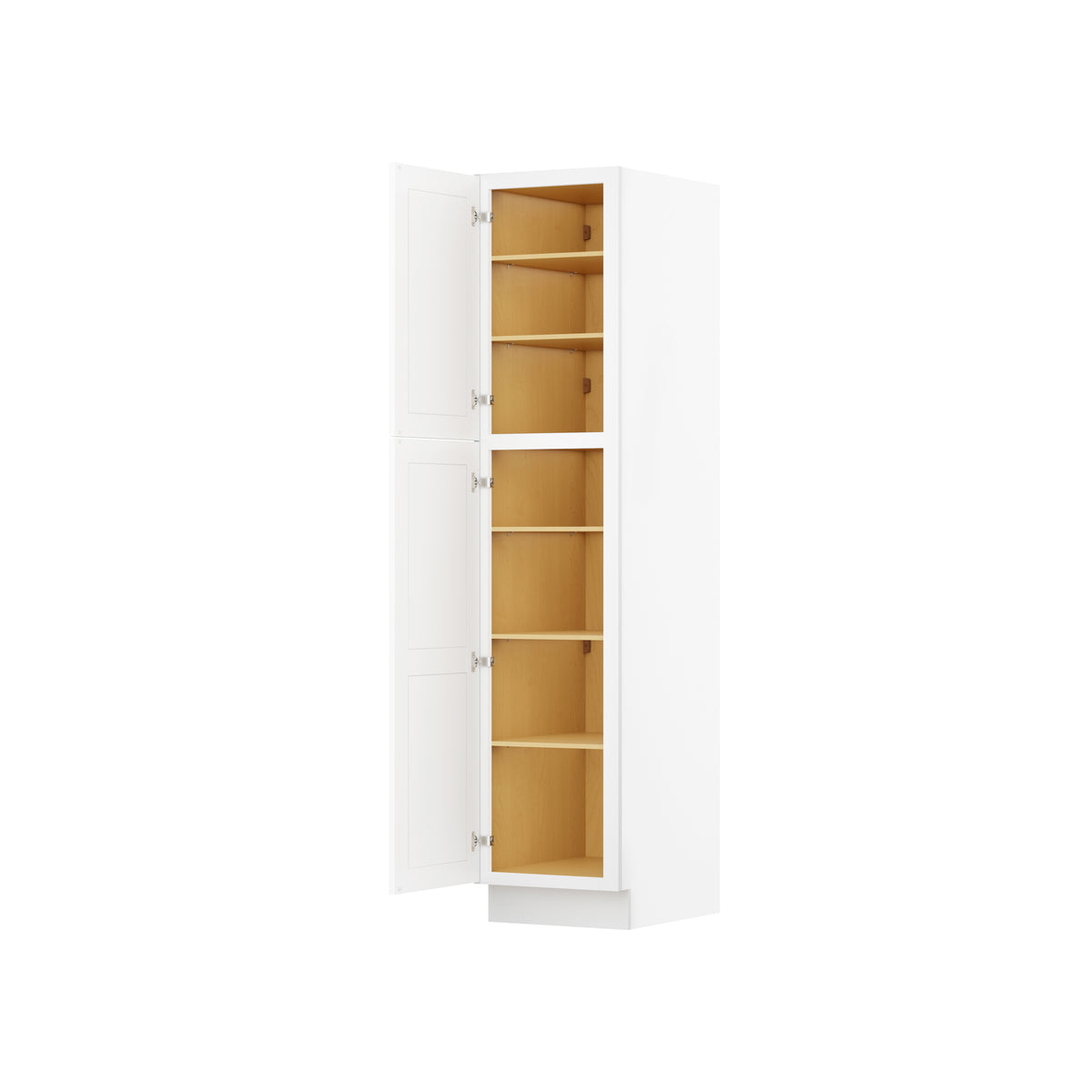 Easy-DIY 18-in W x 24-in D x 84-in H in Shaker White Ready to Assemble Utility Cabinets With Two Doors