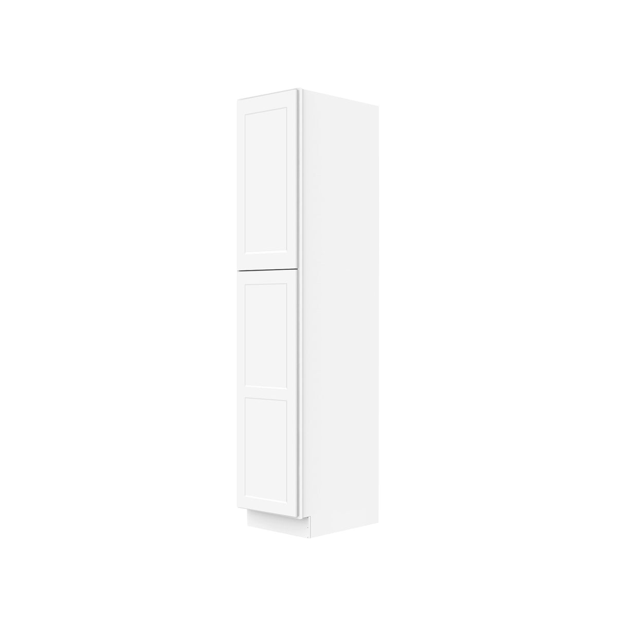 Easy-DIY 18-in W x 24-in D x 90-in H in Shaker White Ready to Assemble Utility Cabinets With Two Doors