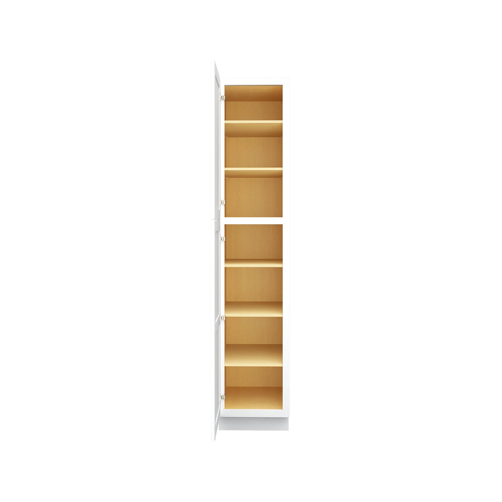 Easy-DIY 18-in W x 24-in D x 90-in H in Shaker White Ready to Assemble Utility Cabinets With Two Doors