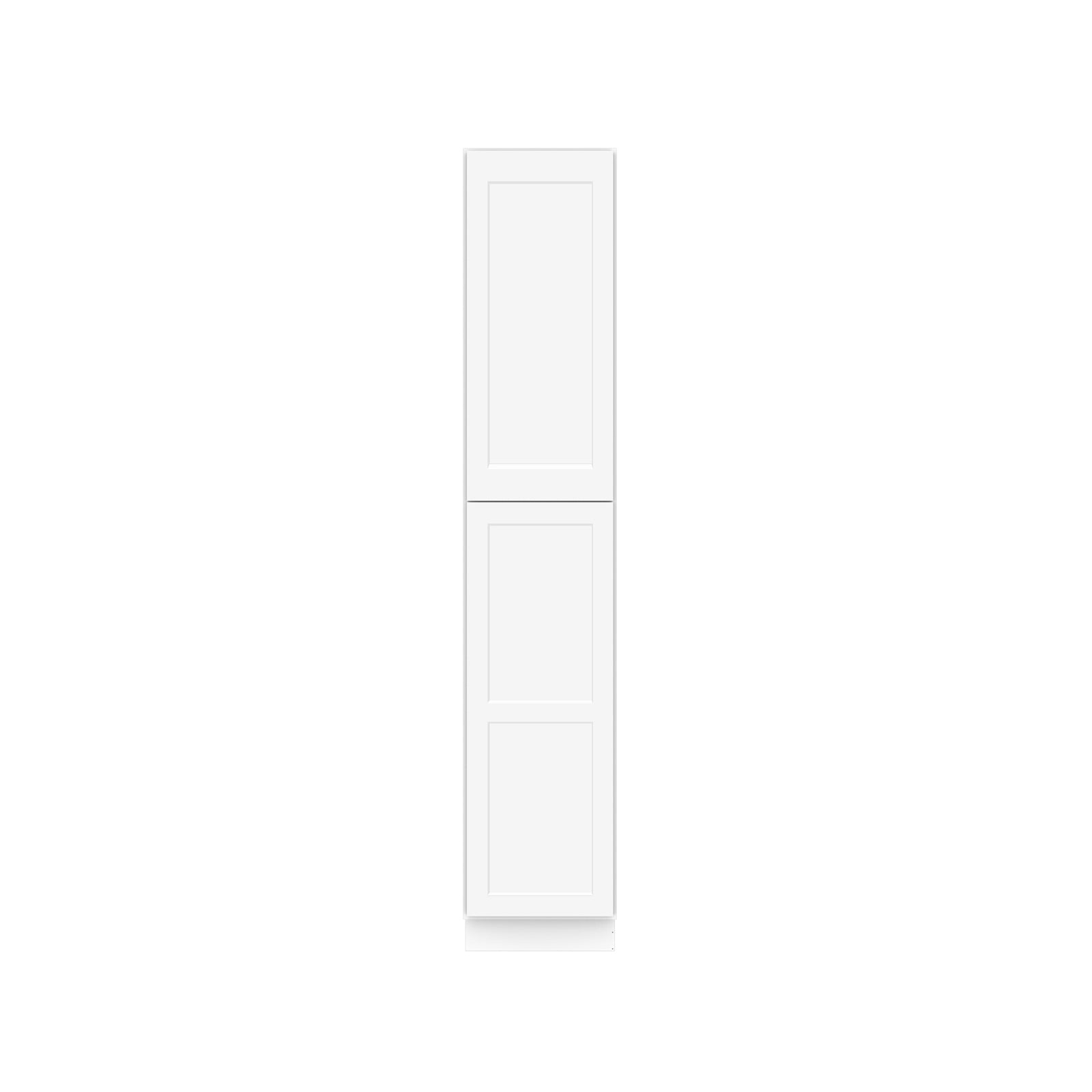 Easy-DIY 18-in W x 24-in D x 96-in H in Shaker White Ready to Assemble Utility Cabinets With Two Doors