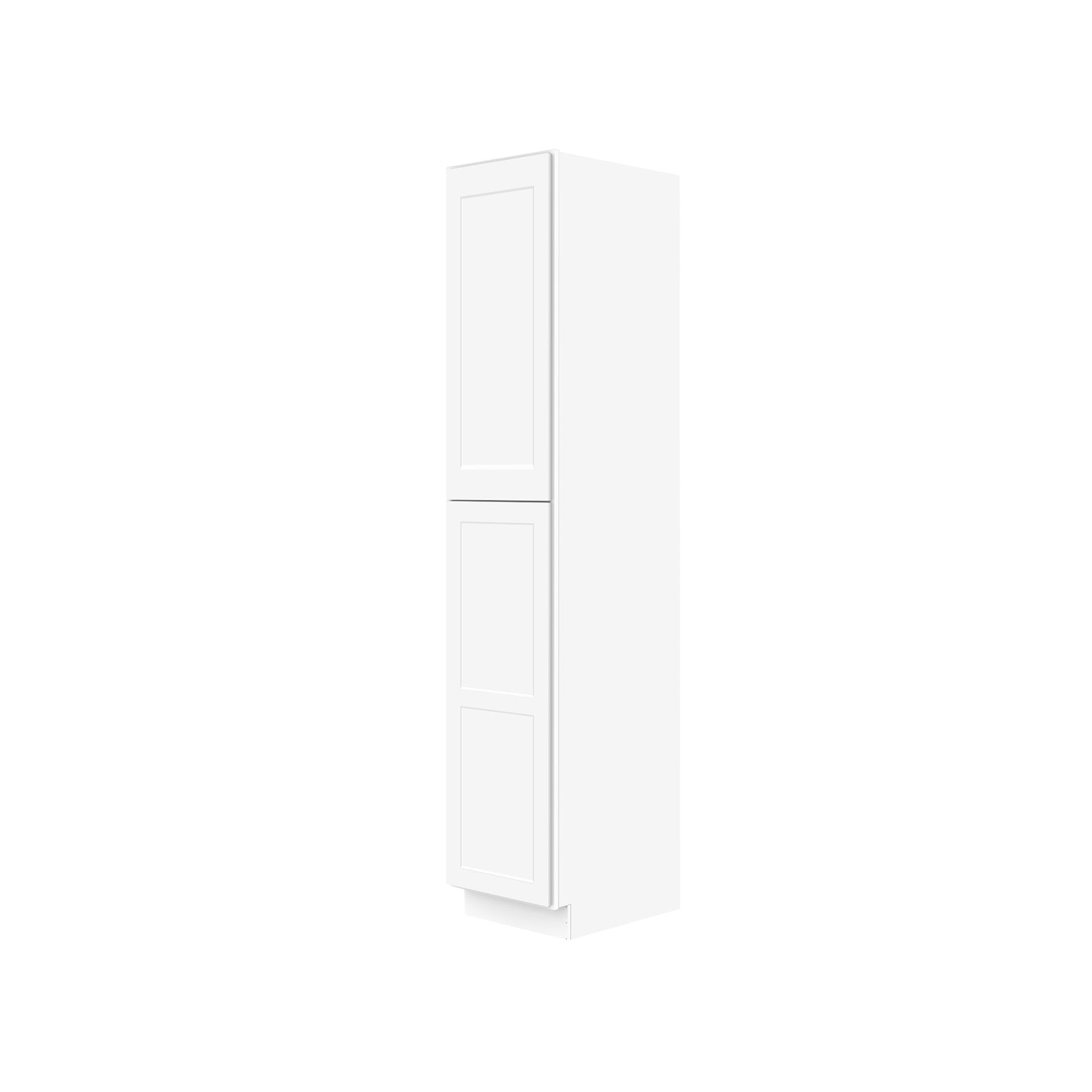 Easy-DIY 18-in W x 24-in D x 96-in H in Shaker White Ready to Assemble Utility Cabinets With Two Doors
