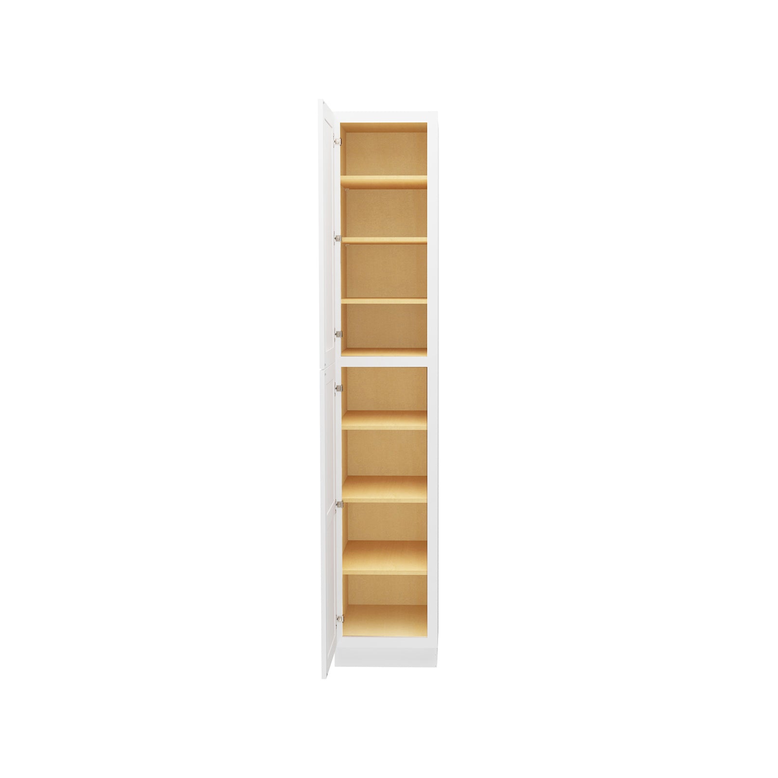 Easy-DIY 18-in W x 24-in D x 96-in H in Shaker White Ready to Assemble Utility Cabinets With Two Doors