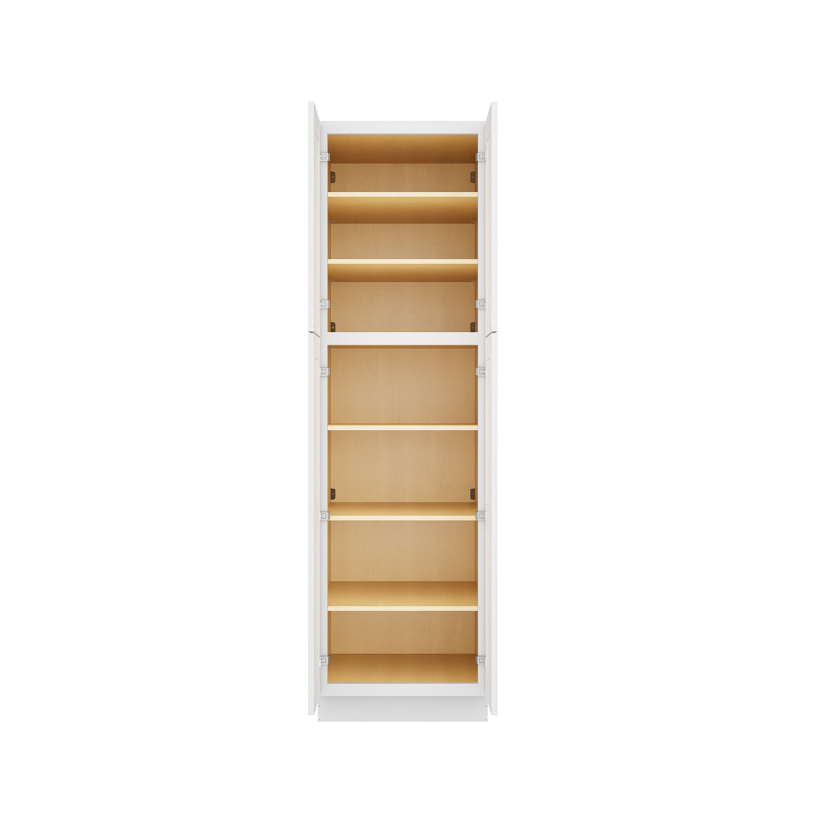 Easy-DIY 24-in W x 24-in D x 84-in H in Shaker White Ready to Assemble Utility Cabinets With Two Doors