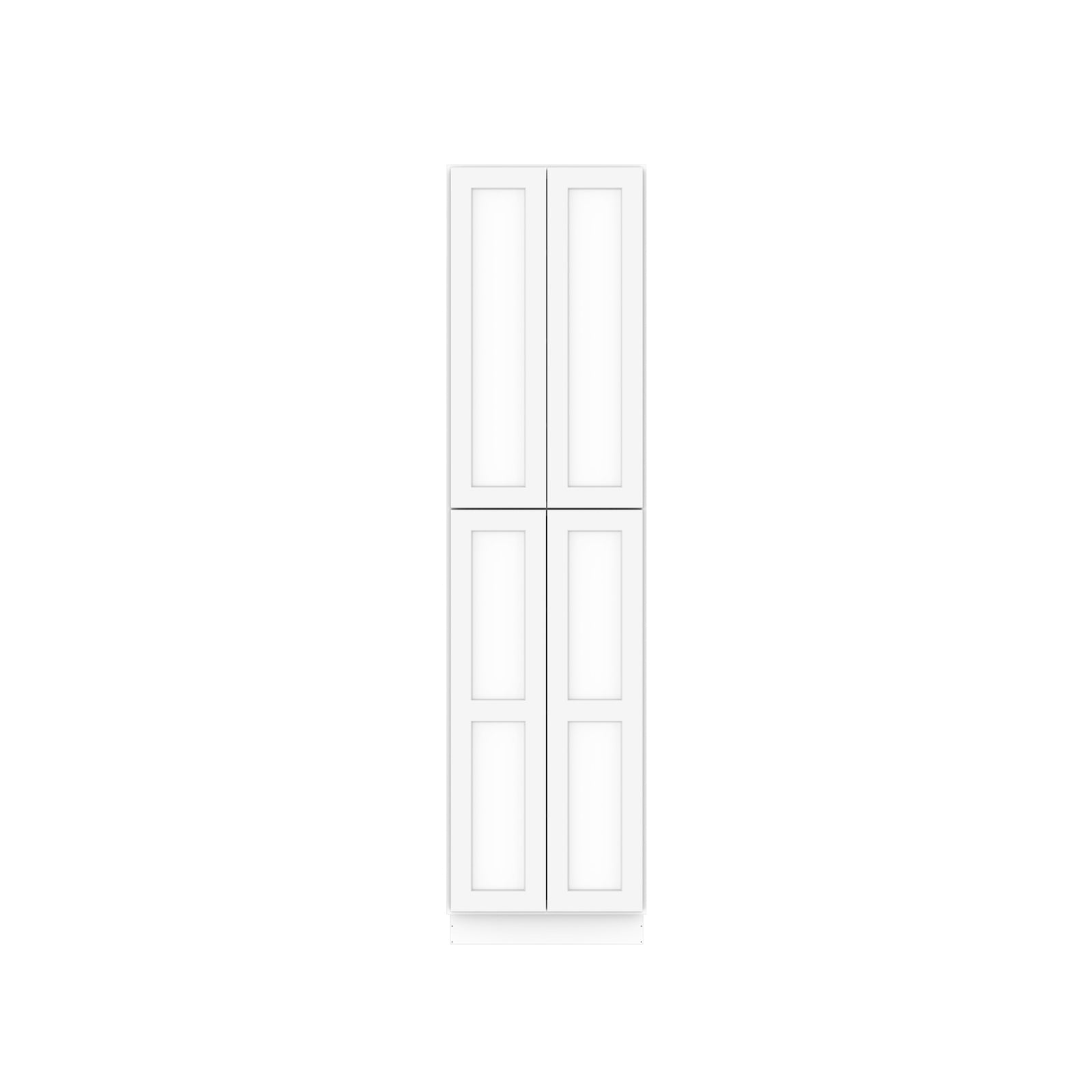 Easy-DIY 24-in W x 24-in D x 96-in H in Shaker White Ready to Assemble Utility Cabinets With Two Doors