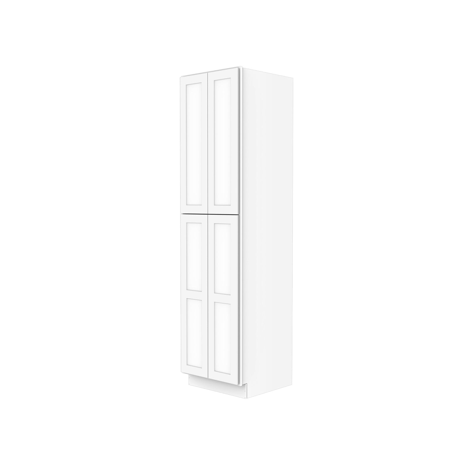 Easy-DIY 24-in W x 24-in D x 96-in H in Shaker White Ready to Assemble Utility Cabinets With Two Doors