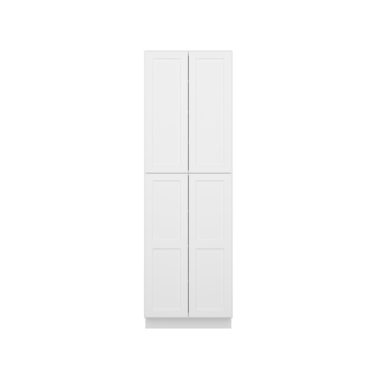 Easy-DIY 30-in W x 24-in D x 90-in H in Shaker White Ready to Assemble Utility Cabinets With Two Doors