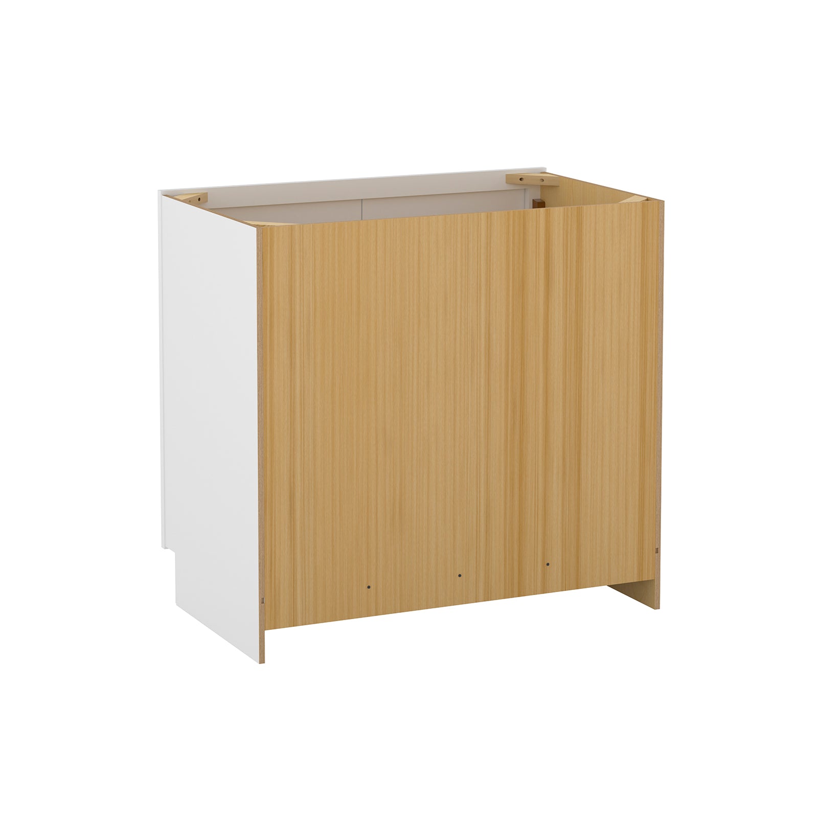 Camlock 36 in. W x 21 in. D x 34.5 in. H Ready to Assemble Bath Vanity Cabinet without Top in Shaker White