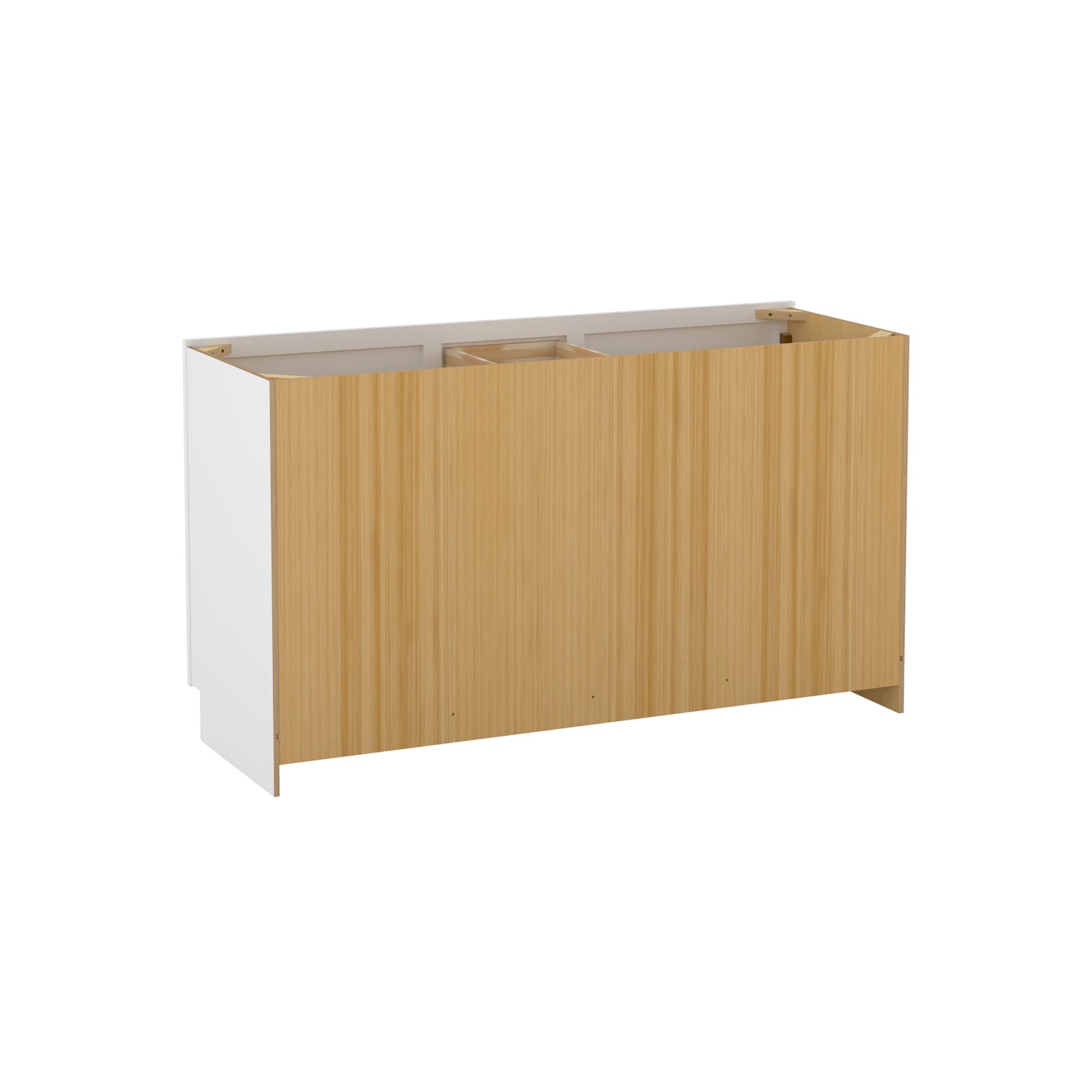 Easy-DIY Combo Bases - One Drawer Stack 60 in. W x 21 in. D x 34.5 in. H Bath Vanity Cabinet without Top in Shaker White