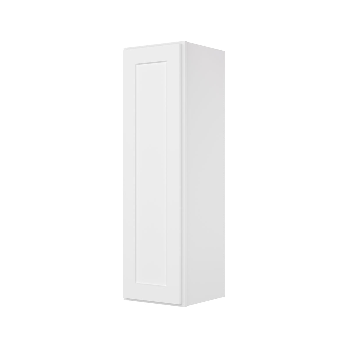 Easy-DIY 12-in W x 12-in D x 42-in H in Shaker White Ready to Assemble Wall Kitchen Cabinet 1 Door-3 Shelves