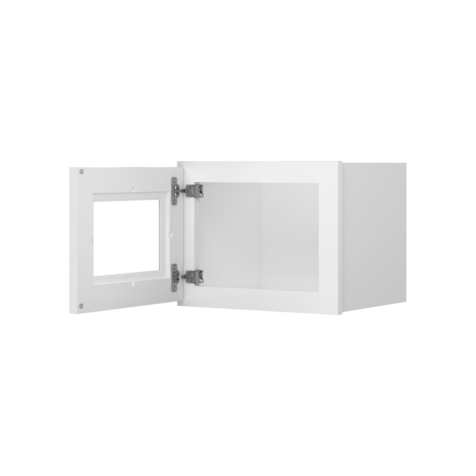 HOMLUX Easy DIY 15-in W x 12-in D x 36-in H in Royal White Plywood Ready to Assemble Wall Kitchen Cabinet Glass NOT included