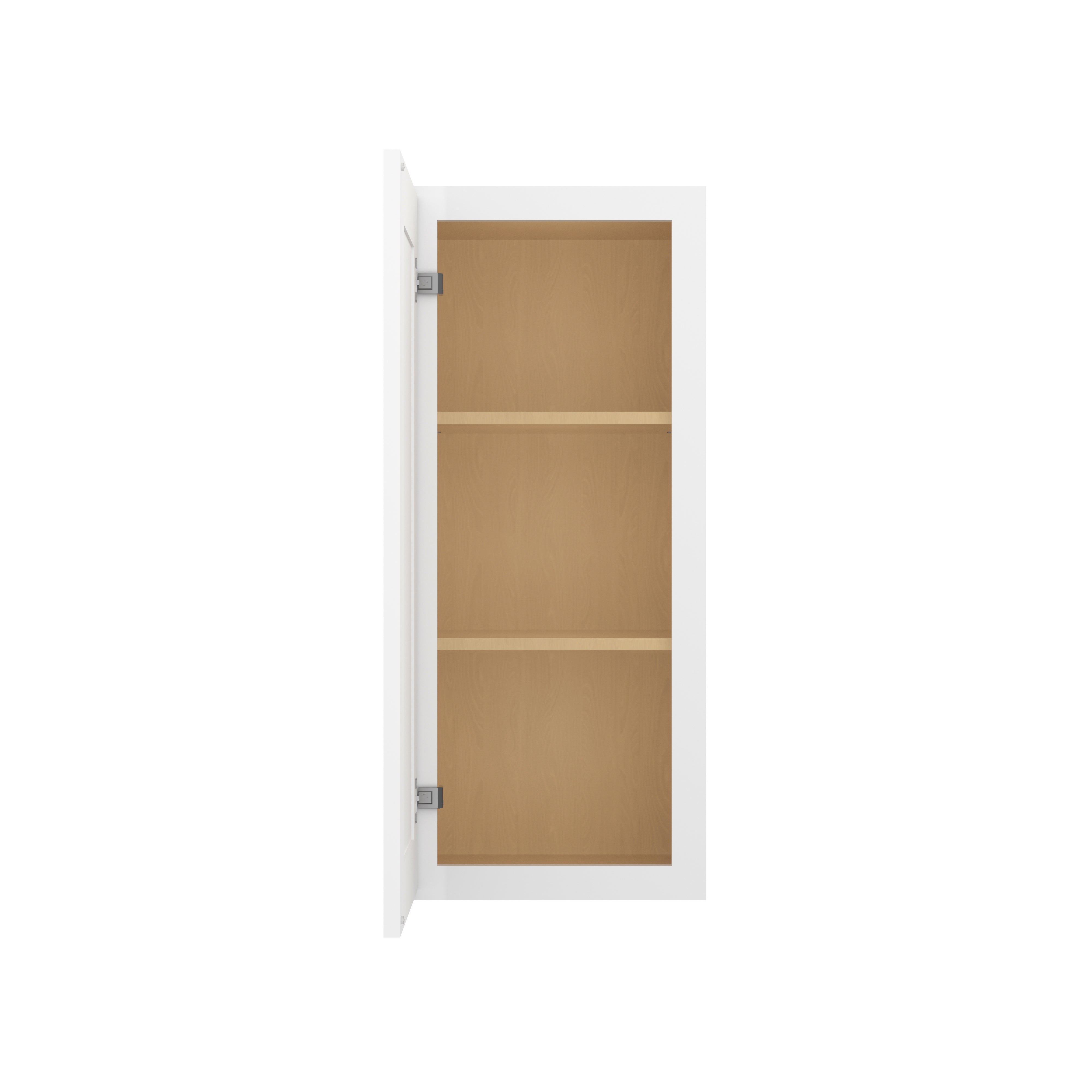 HOMLUX Easy DIY 15-in W x 12-in D x 36-in H in Royal White Plywood Ready to Assemble Wall Kitchen Cabinet Glass NOT included