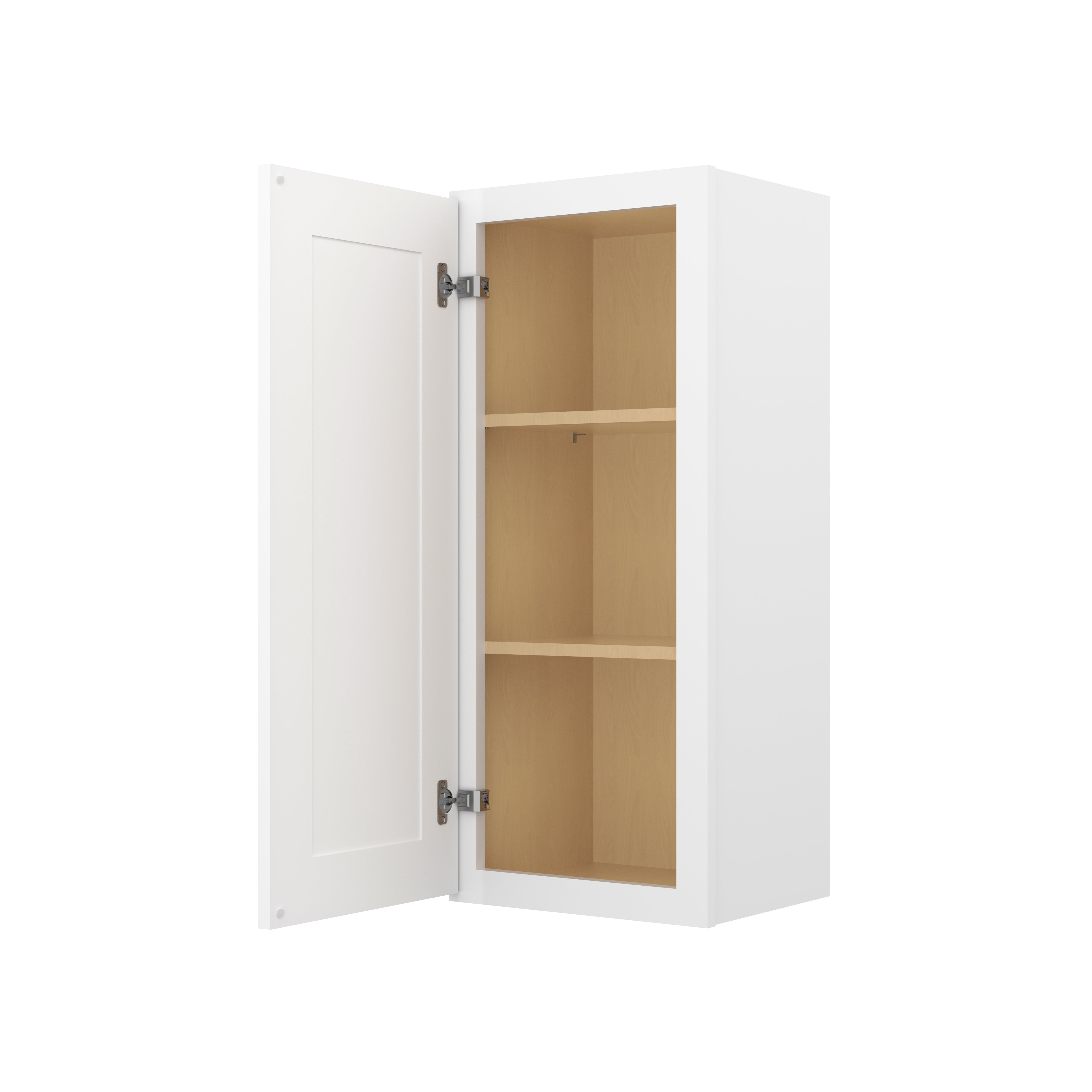HOMLUX Easy DIY 15-in W x 12-in D x 36-in H in Royal White Plywood Ready to Assemble Wall Kitchen Cabinet Glass NOT included
