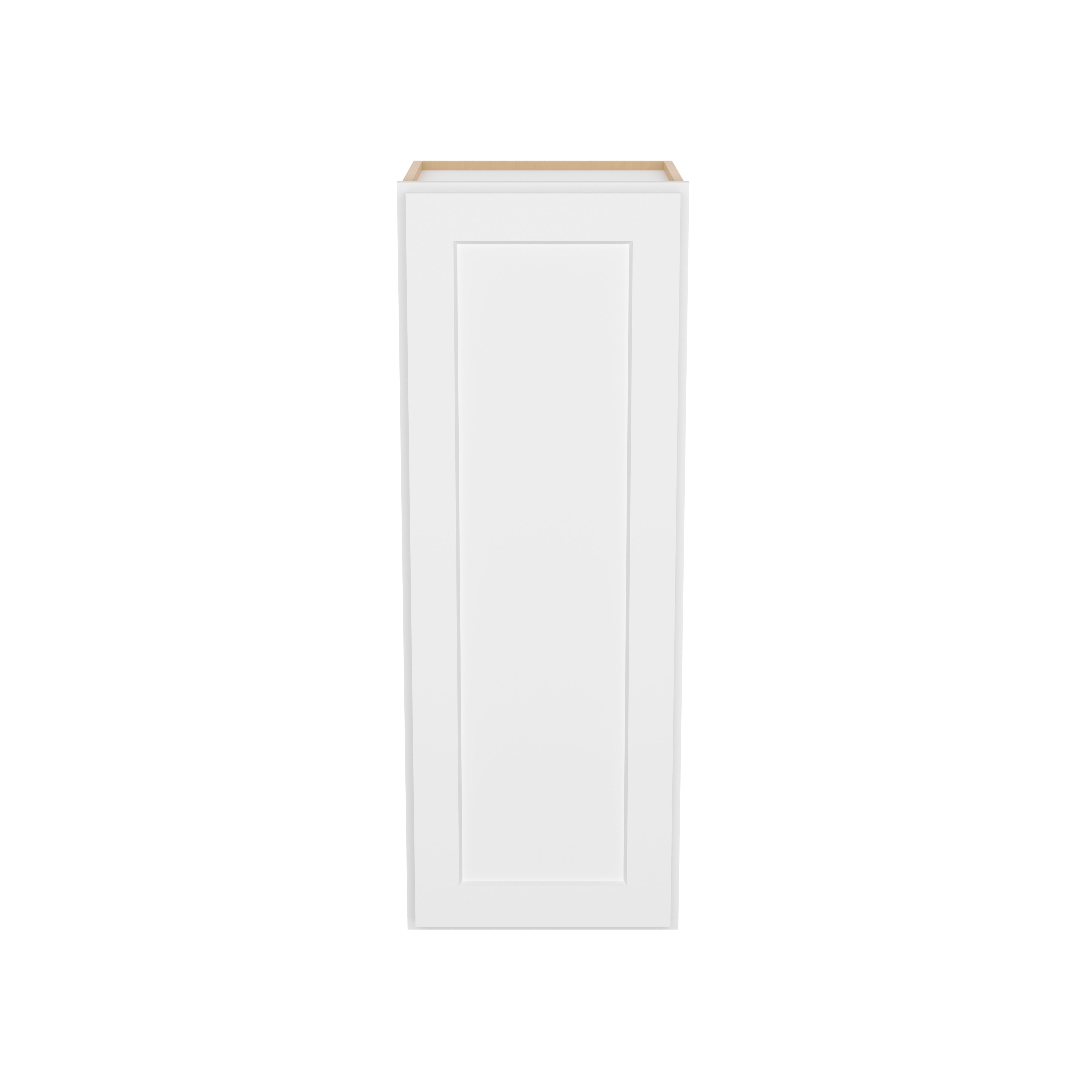 HOMLUX Easy-DIY 15-in W x 12-in D x 42-in H in Shaker White Ready to Assemble Wall Kitchen Cabinet 1 Door-3 Shelves