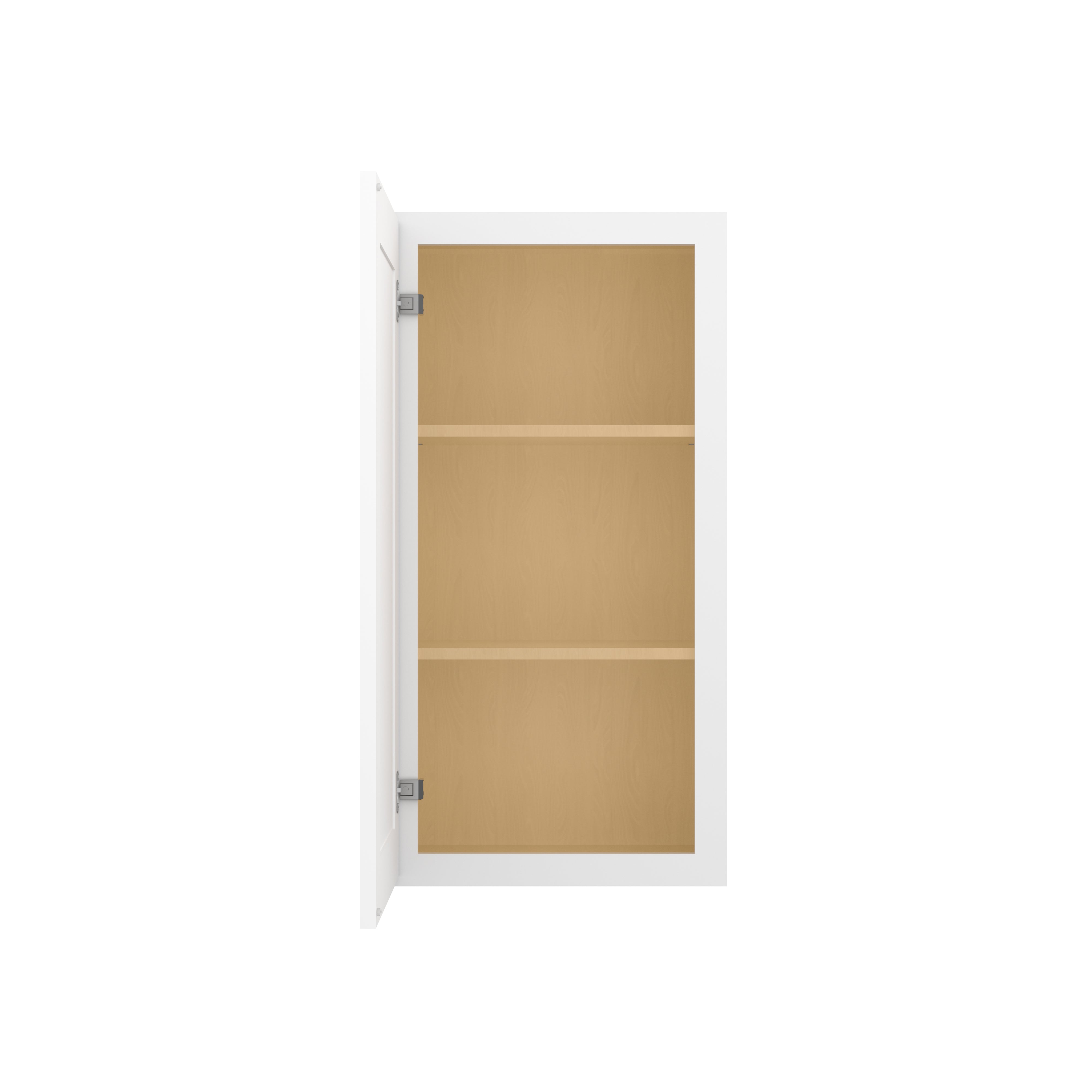 HOMLUX Easy-DIY 21-in W x 12-in D x 42-in H in Shaker White Ready to Assemble Wall Kitchen Cabinet 1 Door-3 Shelves