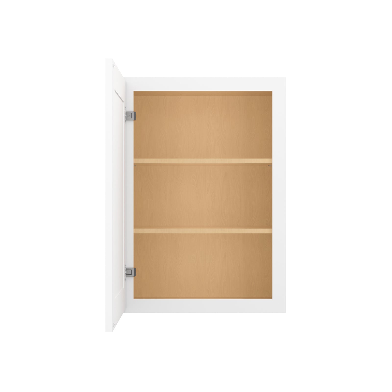 HOMLUX Easy-DIY 21-in W x 12-in D x 42-in H in Shaker White Ready to Assemble Wall Kitchen Cabinet 1 Door-3 Shelves