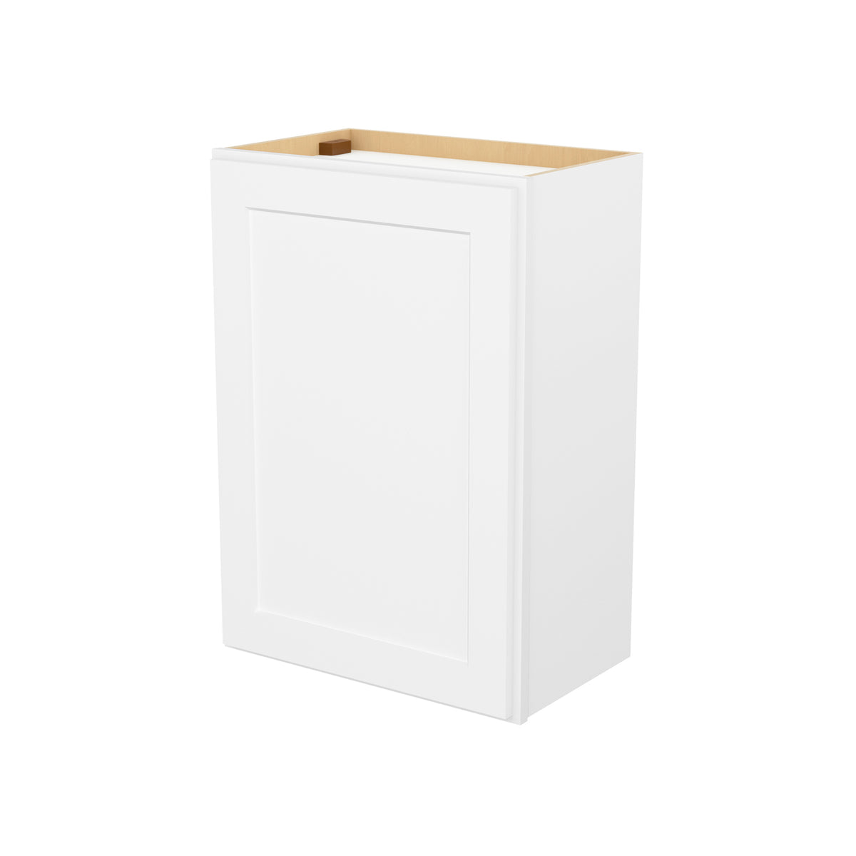 HOMLUX Easy-DIY 21-in W x 12-in D x 42-in H in Shaker White Ready to Assemble Wall Kitchen Cabinet 1 Door-3 Shelves