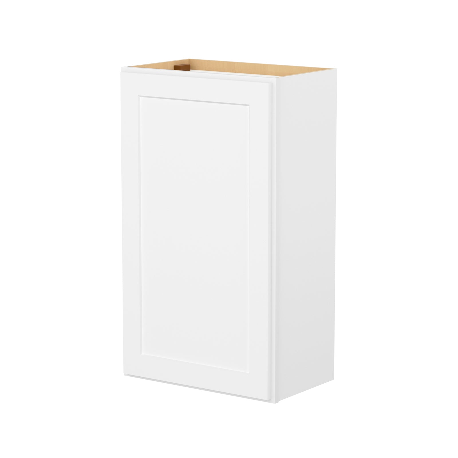 HOMLUX Easy-DIY 21-in W x 12-in D x 42-in H in Shaker White Ready to Assemble Wall Kitchen Cabinet 1 Door-3 Shelves