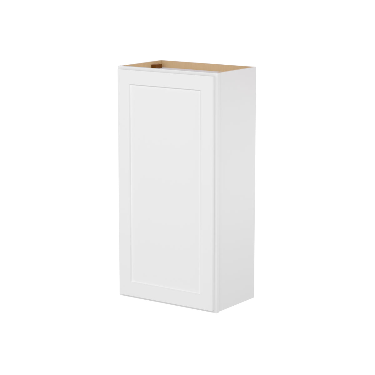 HOMLUX Easy-DIY 21-in W x 12-in D x 42-in H in Shaker White Ready to Assemble Wall Kitchen Cabinet 1 Door-3 Shelves