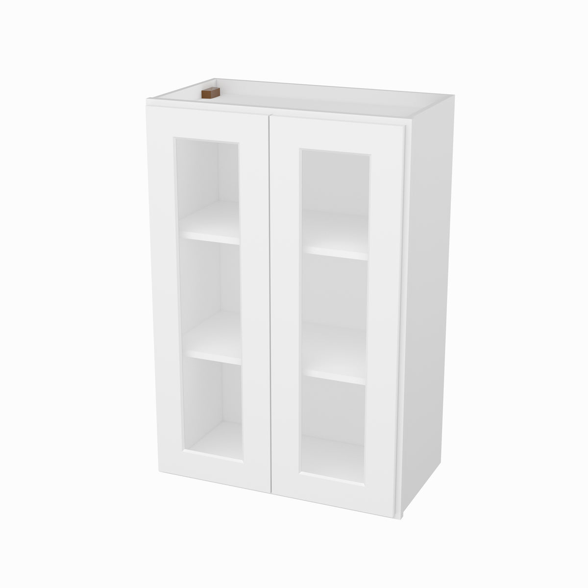 HOMLUX Easy DIY 24-in W x 12-in D x 42-in H in Royal White Plywood Ready to Assemble Wall Kitchen Cabinet Glass NOT included