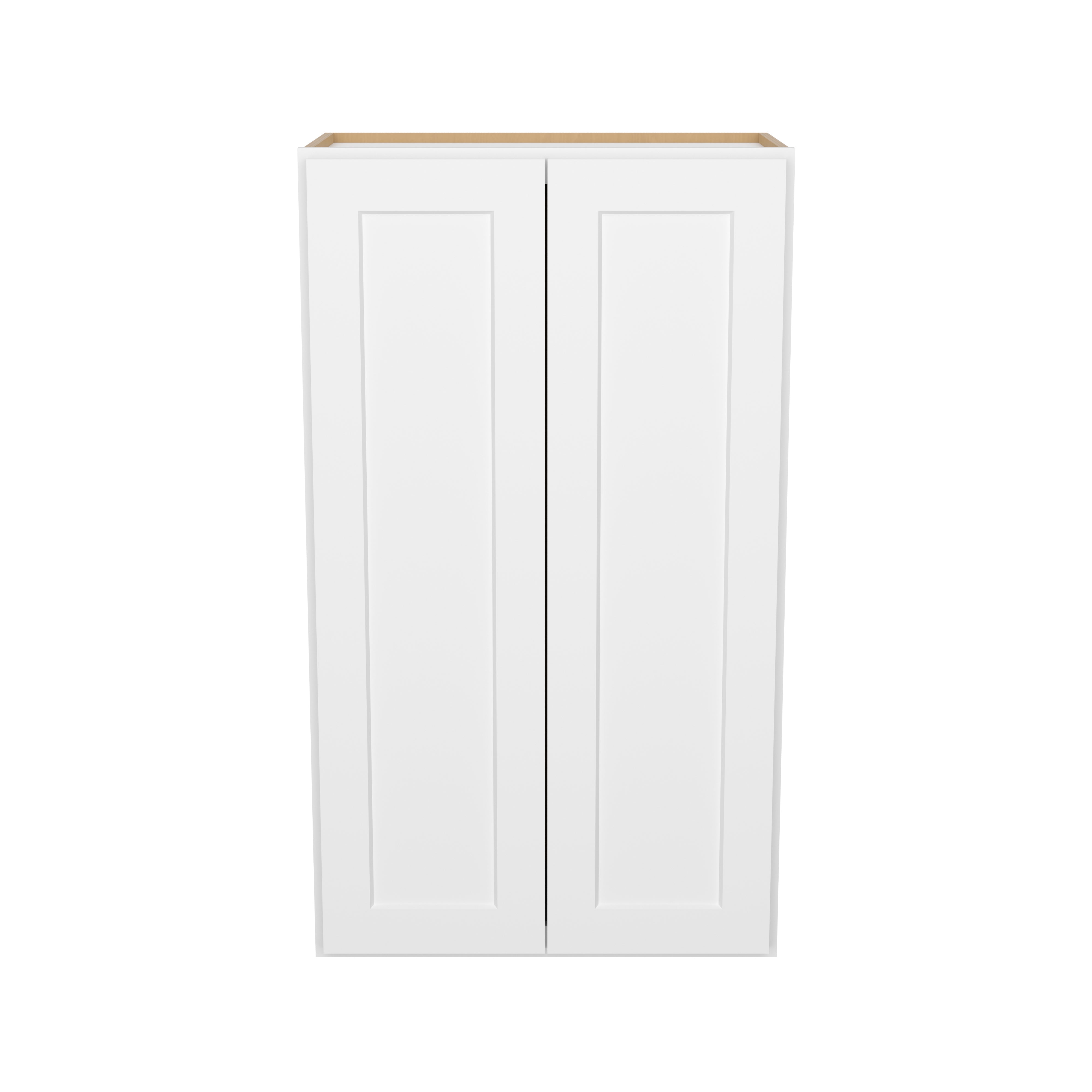 Easy-DIY 24-in W x 12-in D x 42-in H in Shaker White Ready to Assemble Wall Kitchen Cabinet