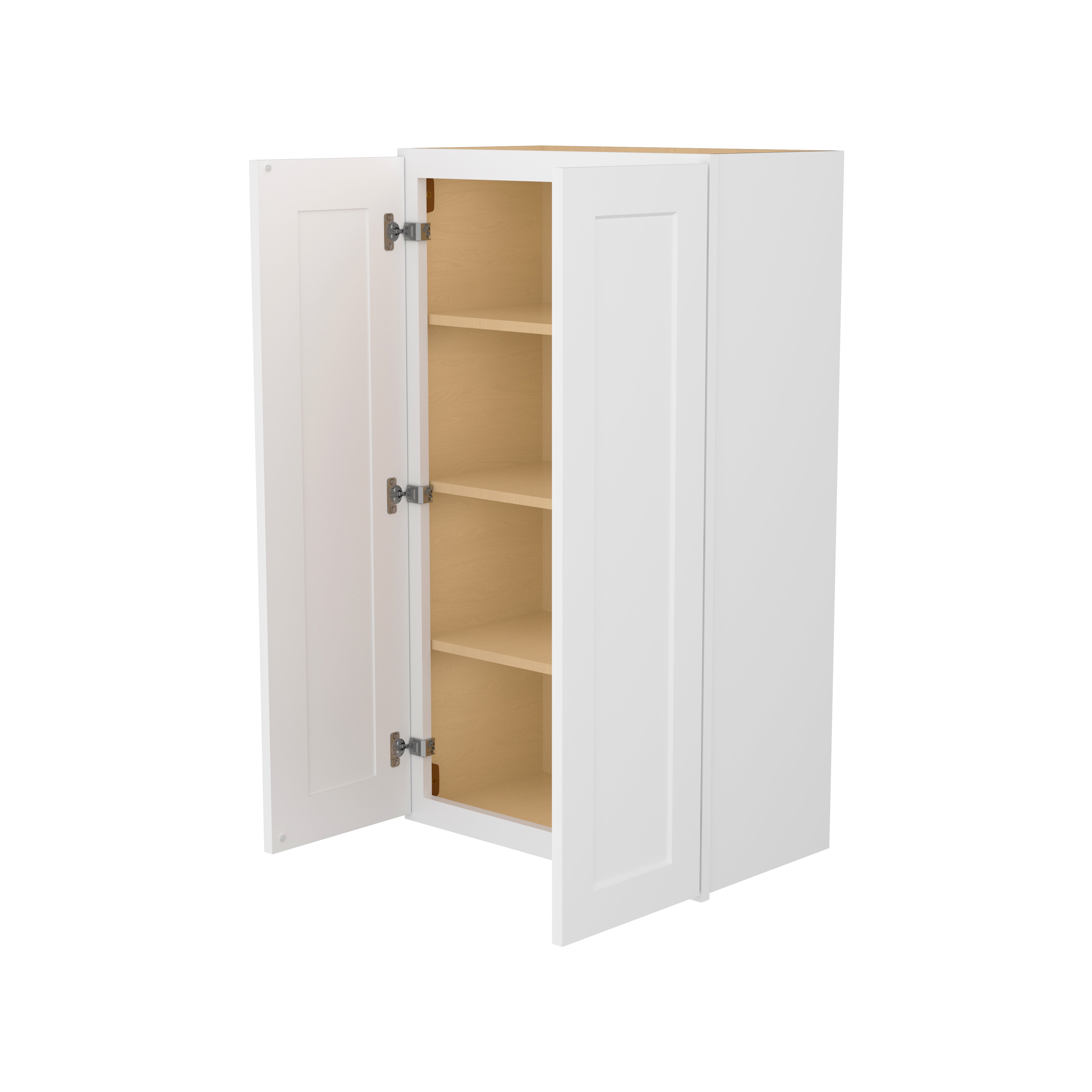 Easy-DIY 24-in W x 12-in D x 42-in H in Shaker White Ready to Assemble Wall Kitchen Cabinet