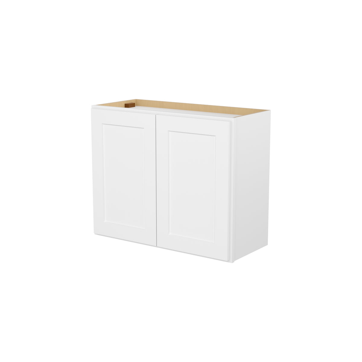HOMLUX Easy-DIY 30-in W x 24-in D x 24-in H in Shaker White Ready to Assemble Wall Refrigerator Kitchen Cabinet with 2 Doors