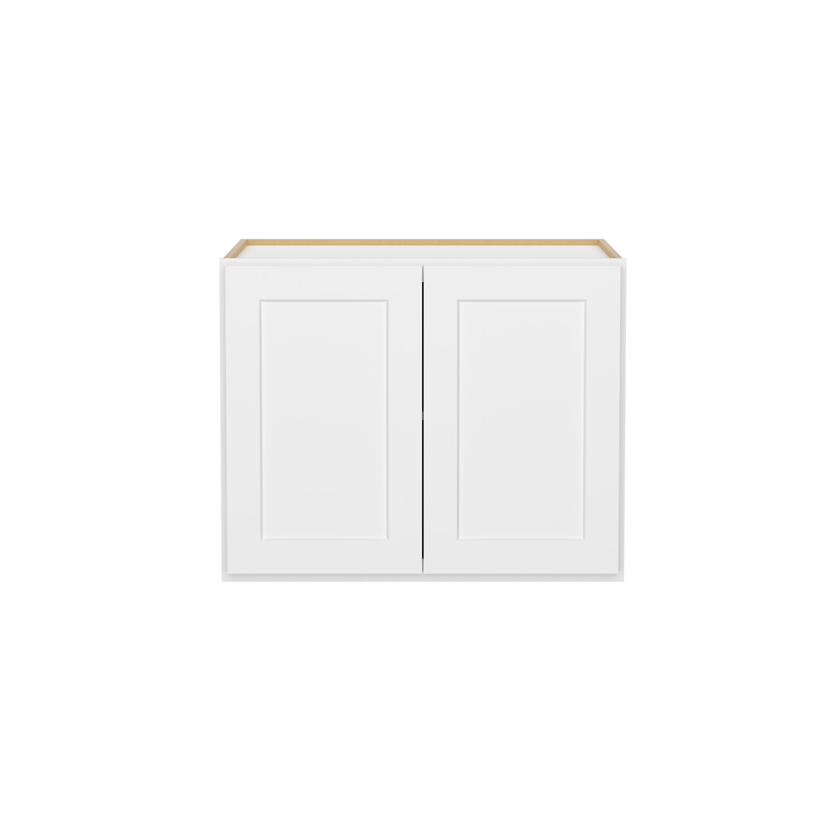 HOMLUX Easy-DIY 30-in W x 24-in D x 24-in H in Shaker White Ready to Assemble Wall Refrigerator Kitchen Cabinet with 2 Doors