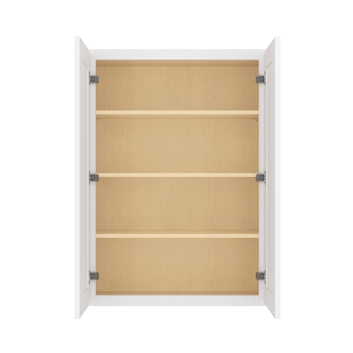 HOMLUX Easy DIY 30-in W x 12-in D x 42-in H in Royal White Plywood Ready to Assemble Wall Kitchen Cabinet Glass NOT included