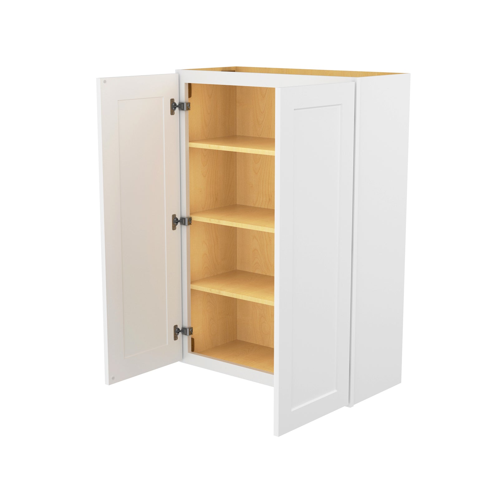 HOMLUX Easy DIY 30-in W x 12-in D x 42-in H in Royal White Plywood Ready to Assemble Wall Kitchen Cabinet Glass NOT included
