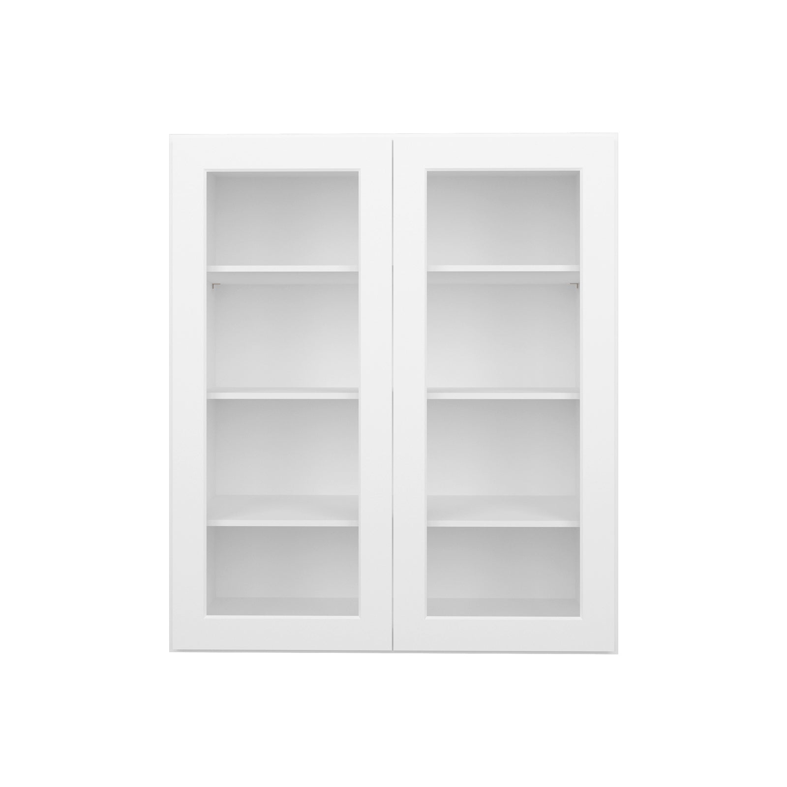 HOMLUX Easy DIY 30-in W x 12-in D x 42-in H in Royal White Plywood Ready to Assemble Wall Kitchen Cabinet Glass NOT included
