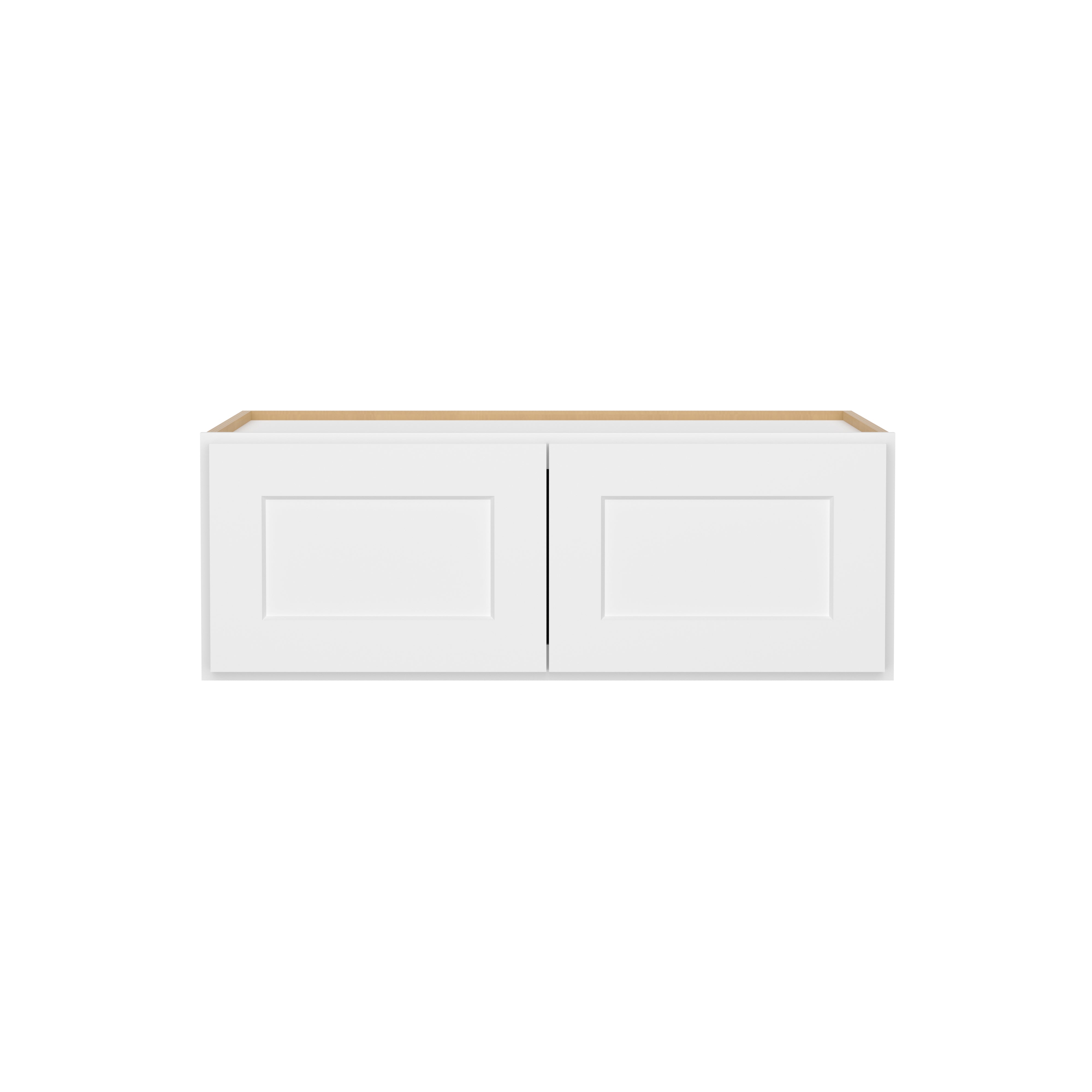 HOMLUX Easy-DIY 33-in W x 24-in D x 24-in H in Shaker White Ready to Assemble Wall Refrigerator Kitchen Cabinet with 2 Doors