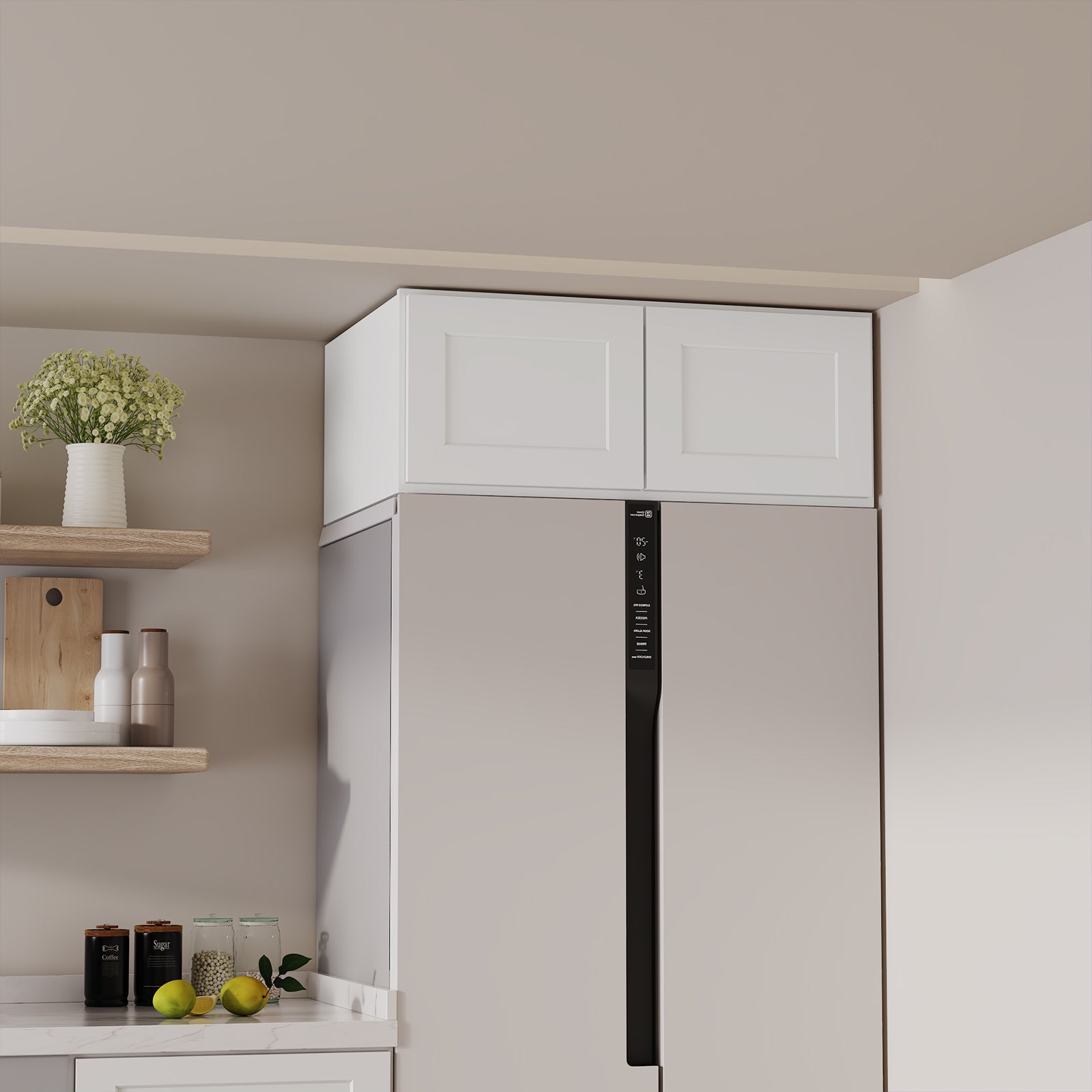 W6 Series Plywood Ready to Assemble Kitchen Wall Cabinets with 2 Doors-4