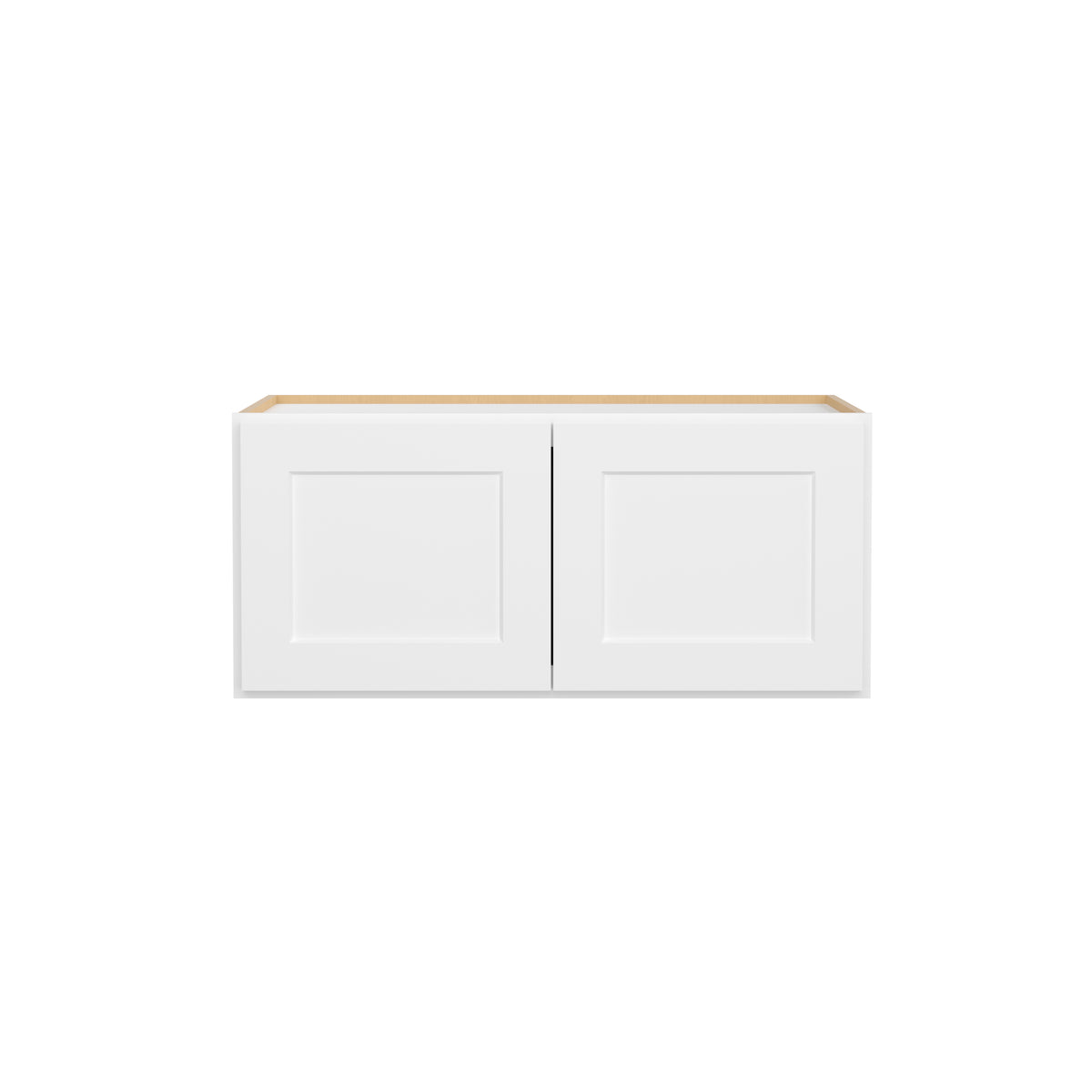 HOMLUX Easy-DIY 33-in W x 24-in D x 24-in H in Shaker White Ready to Assemble Wall Refrigerator Kitchen Cabinet with 2 Doors