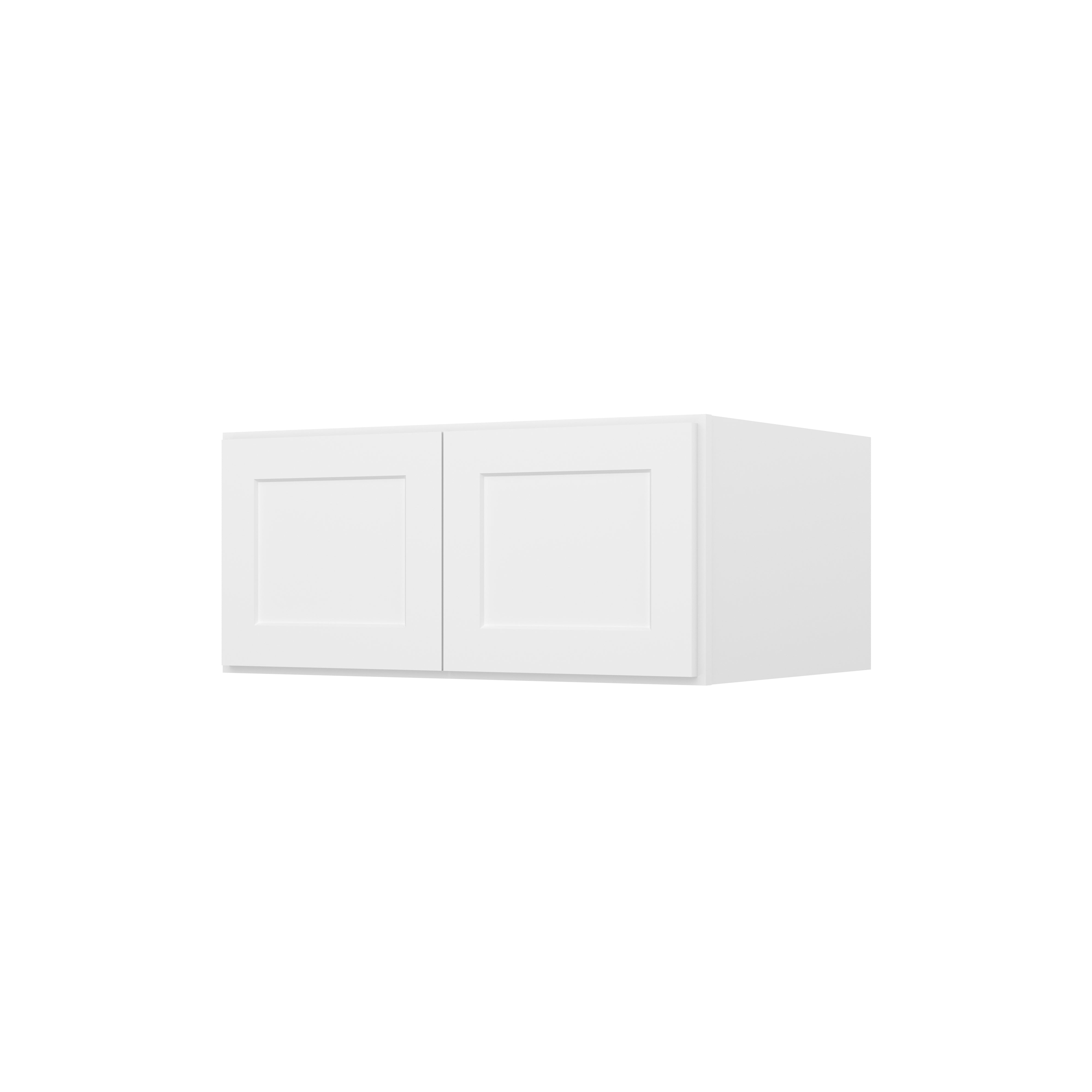HOMLUX Easy-DIY 33-in W x 24-in D x 24-in H in Shaker White Ready to Assemble Wall Refrigerator Kitchen Cabinet with 2 Doors