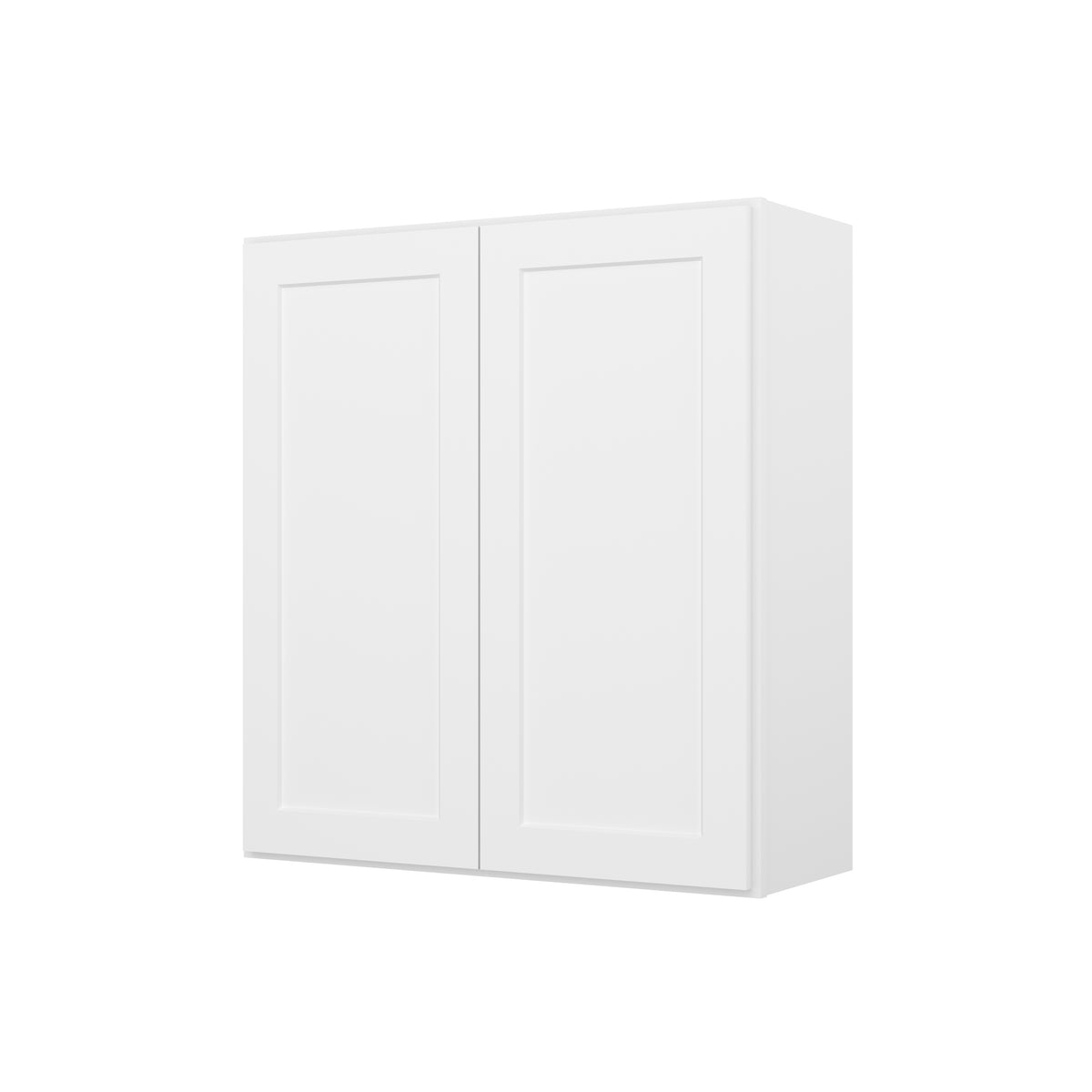 HOMLUX Easy-DIY 33-in W x 12-in D x 42-in H in Shaker White Ready to Assemble Wall Kitchen Cabinet 2 Door-3 Shelves
