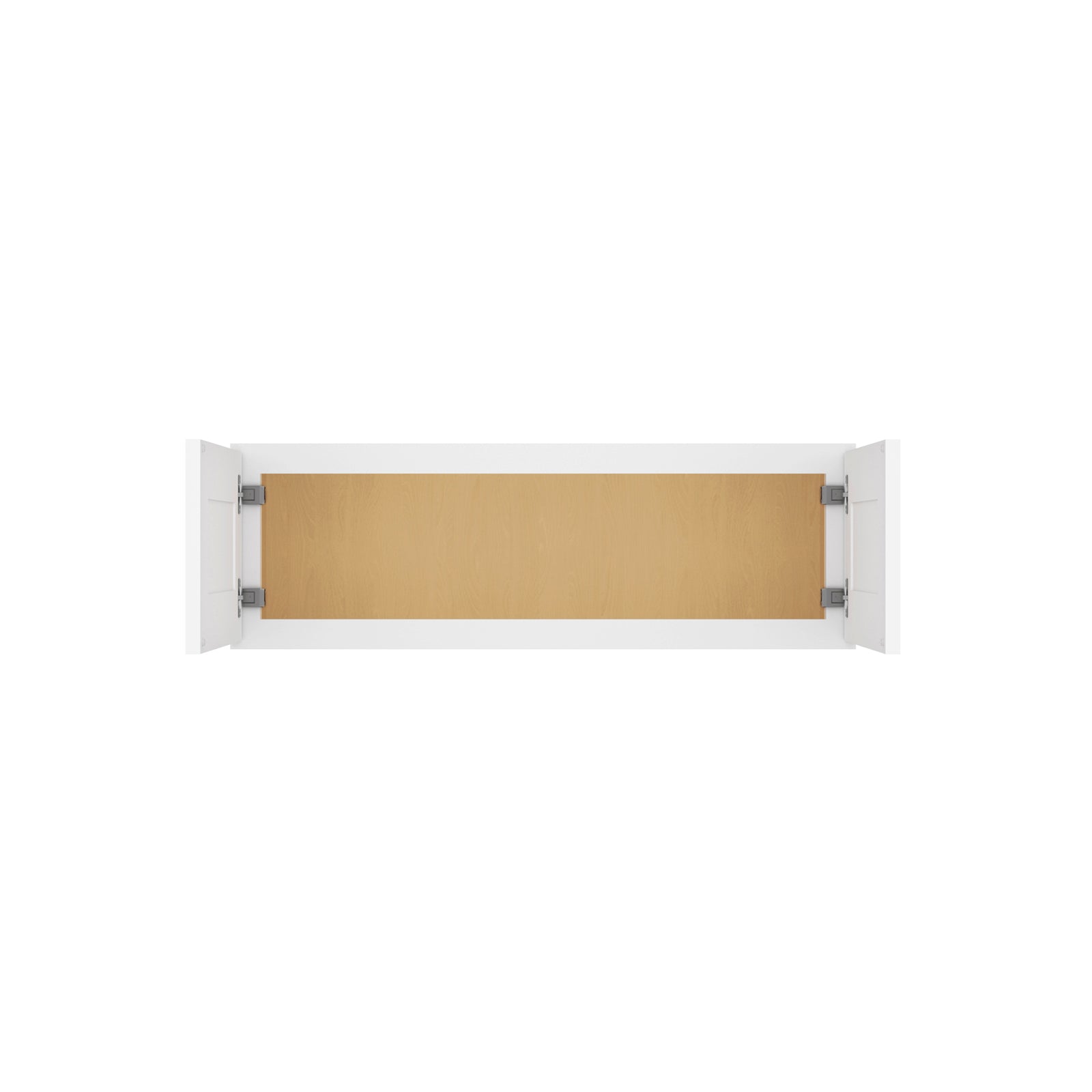 HOMLUX Easy-DIY 36-in W x 12-in D x 15-in H in Shaker White Ready to Assemble Wall Kitchen Cabinet 2 Doors