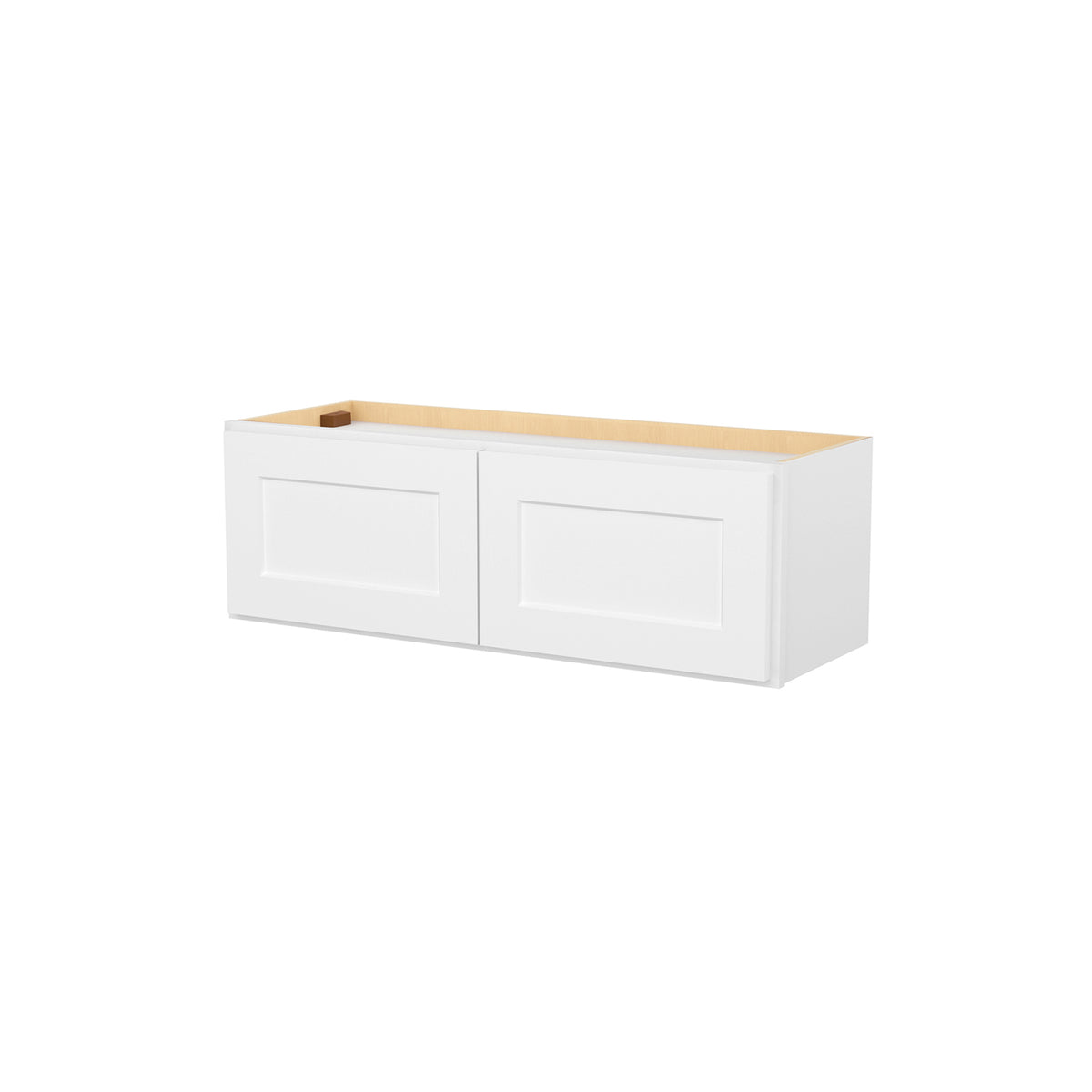 HOMLUX Easy-DIY 36-in W x 12-in D x 15-in H in Shaker White Ready to Assemble Wall Kitchen Cabinet 2 Doors
