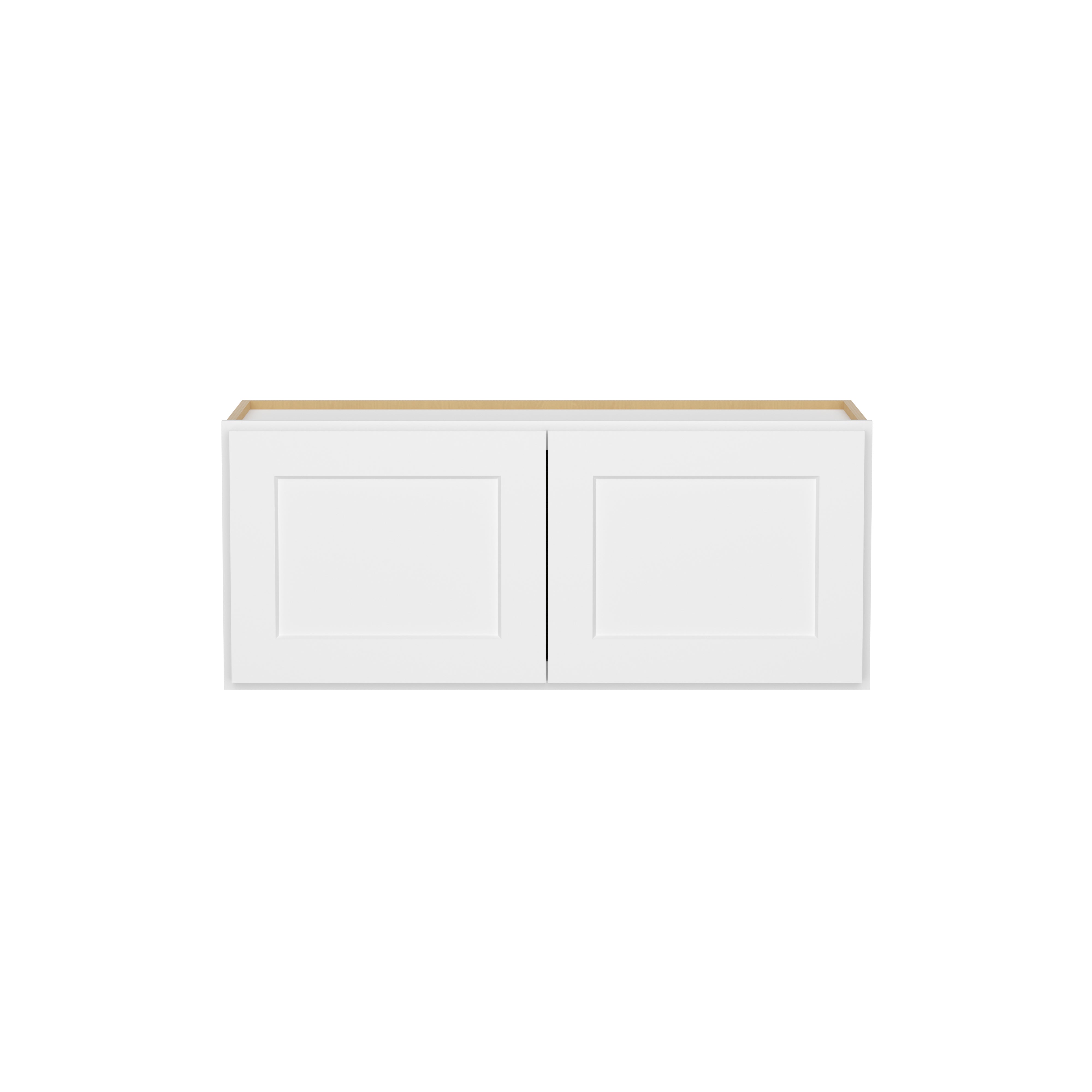 HOMLUX Easy-DIY 36-in W x 12-in D x 15-in H in Shaker White Ready to Assemble Wall Kitchen Cabinet 2 Doors