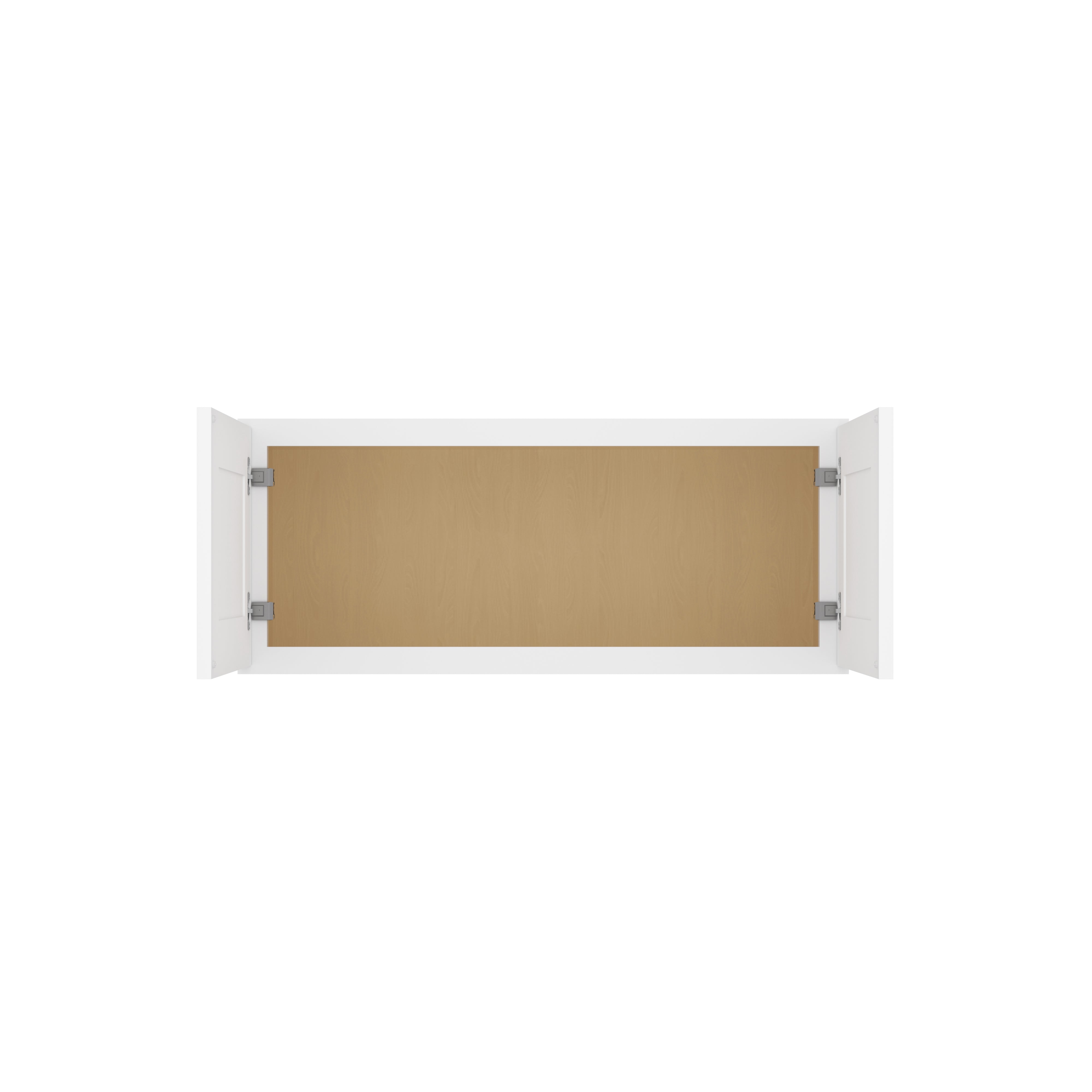 HOMLUX Easy-DIY 36-in W x 12-in D x 15-in H in Shaker White Ready to Assemble Wall Kitchen Cabinet 2 Doors