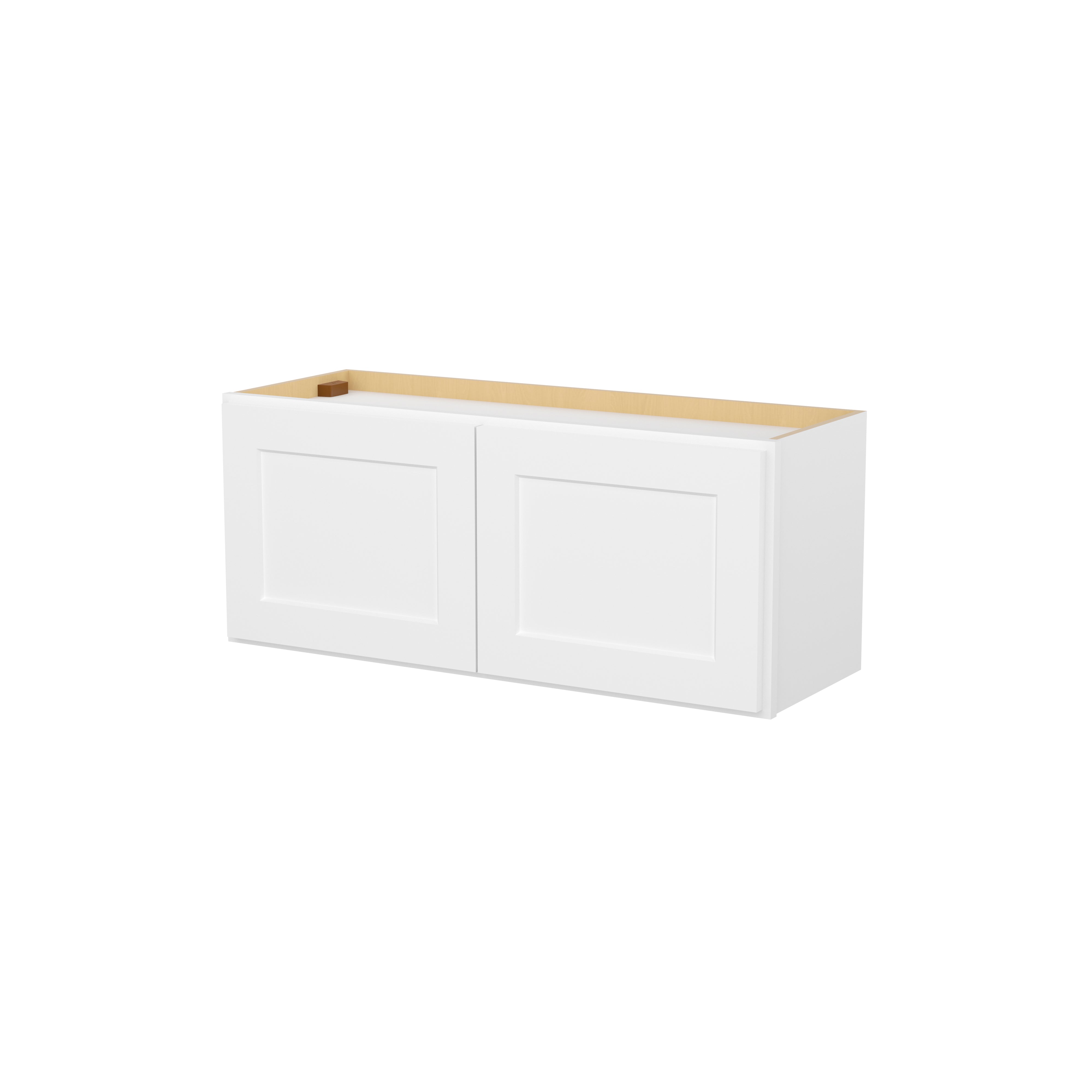 HOMLUX Easy-DIY 36-in W x 12-in D x 15-in H in Shaker White Ready to Assemble Wall Kitchen Cabinet 2 Doors